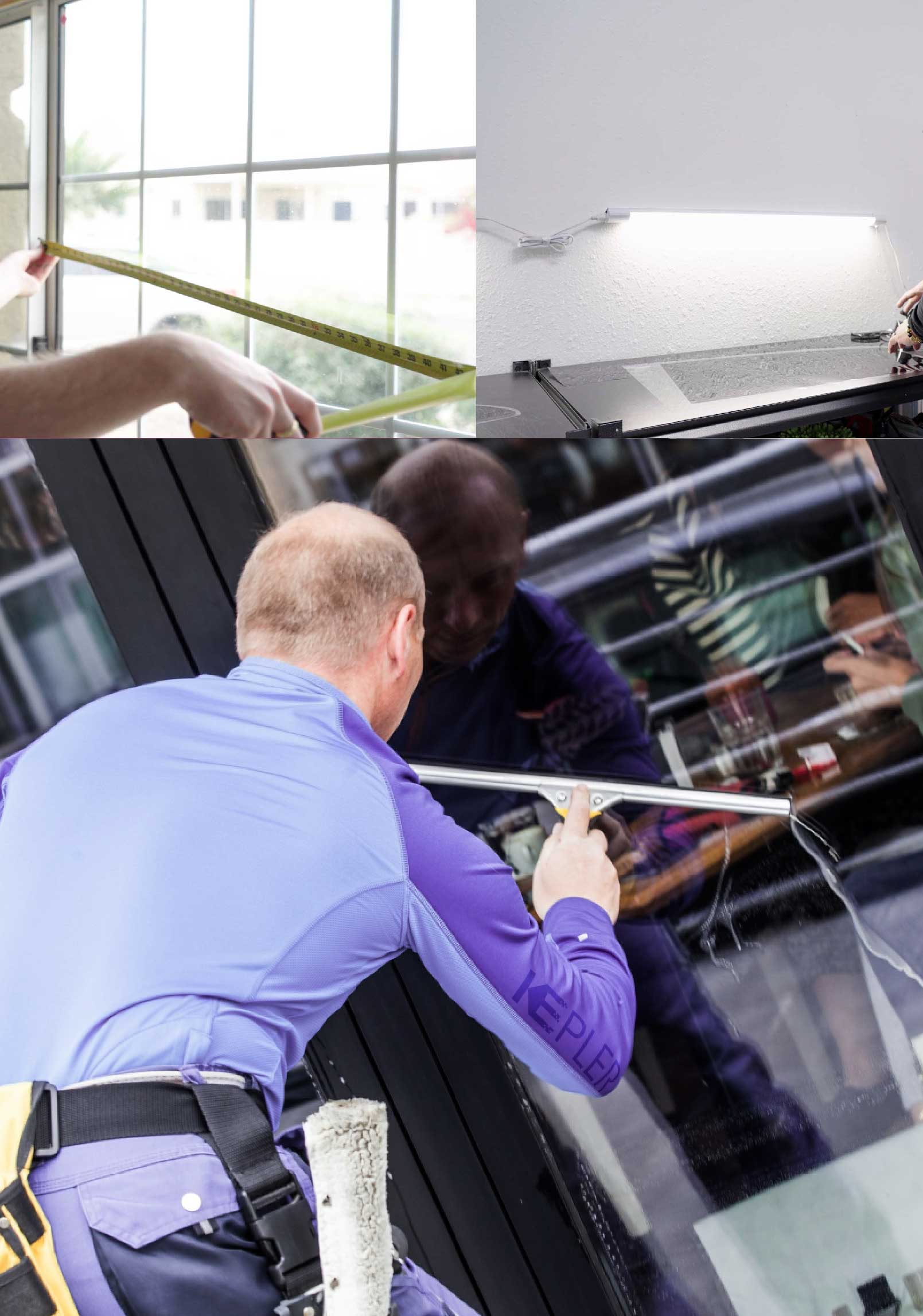 Kepler Professional Applying Anti-Graffiti Window Film to a Grandview Shop Front