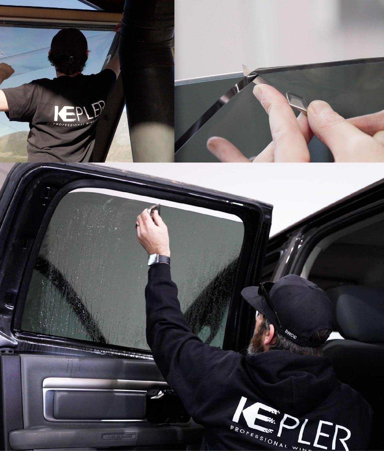 Kepler Window Tinting Specialists at Work in Garden Grove, California
