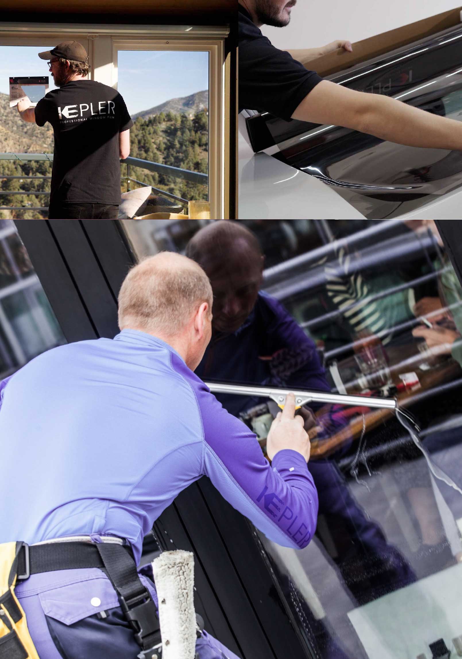 Kepler Expert Applying Anti-Graffiti Window Film to a Pleasant Grove Shop Front