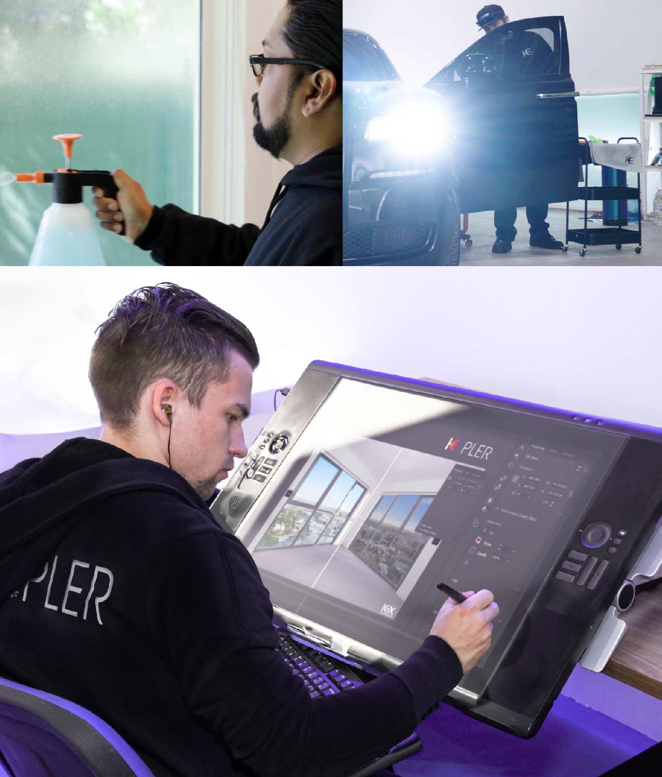 Kepler Specialist Performing Commercial Window Tinting in Walla Walla Walla Walla