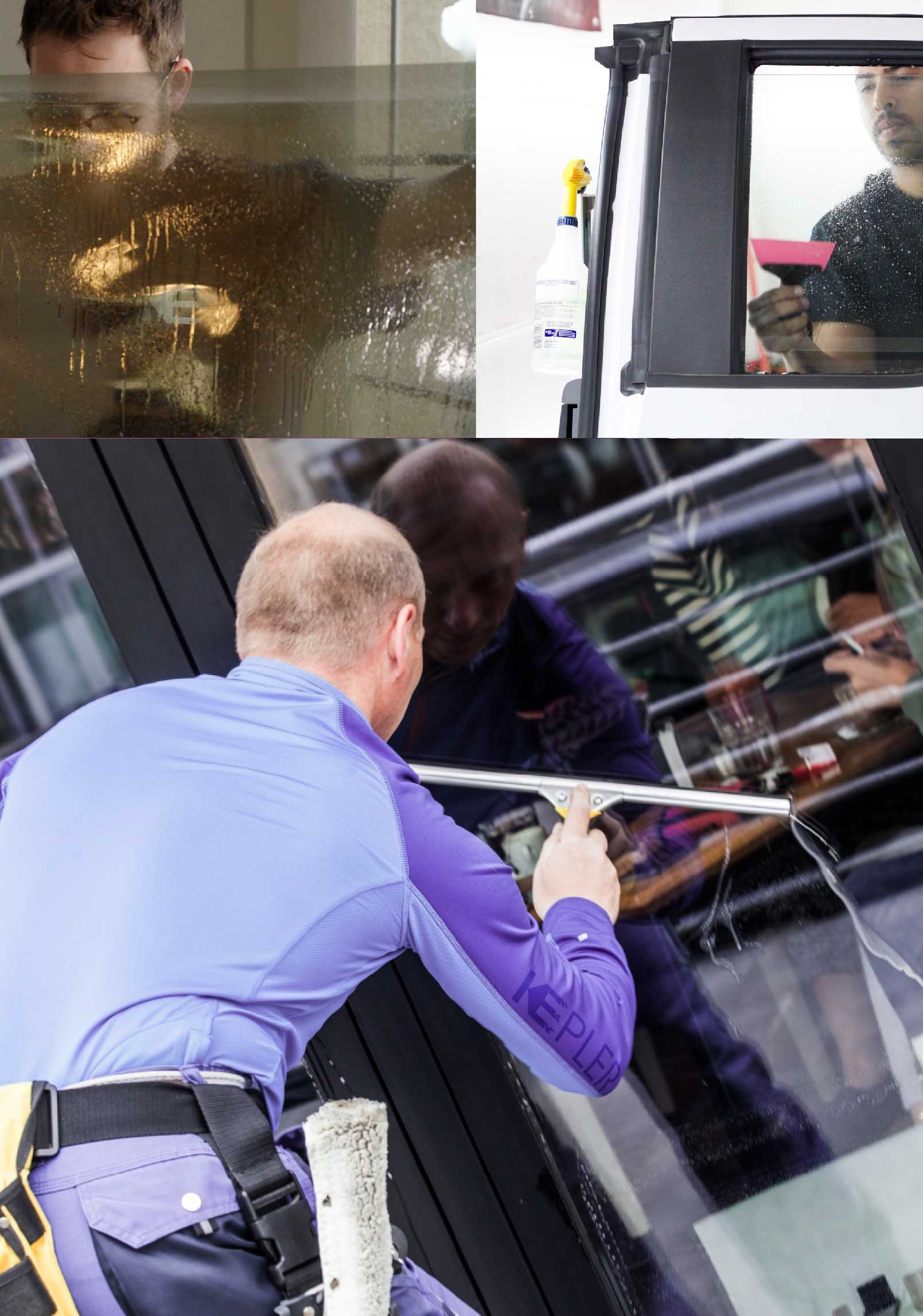 Kepler Skilled Applying Anti-Graffiti Window Film to a Madison Shop Front