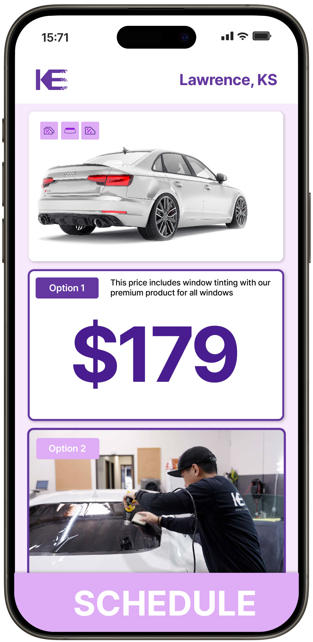 View Affordable Car Window Tinting Prices in Lawrence, Kansas