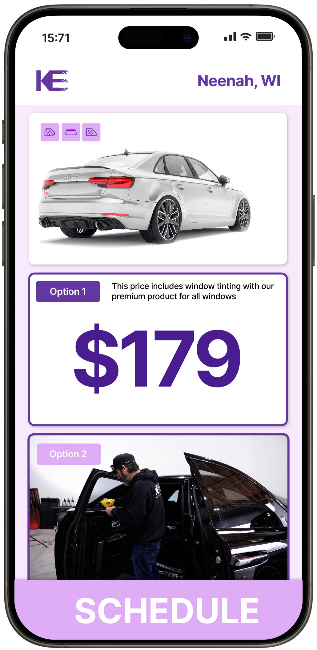 View Reasonable Car Window Tinting Costs in Neenah, Wisconsin