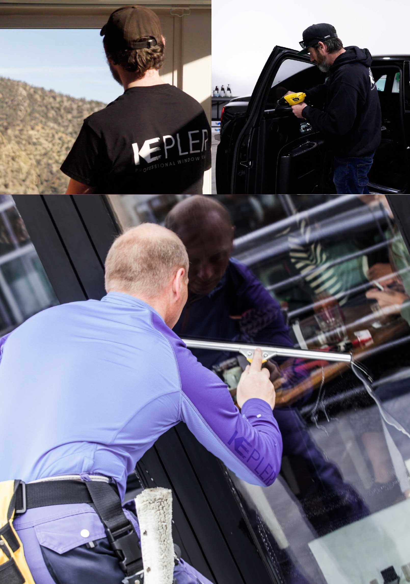Kepler Professional Applying Anti-Graffiti Window Film to a South Ozone Park Shop Front