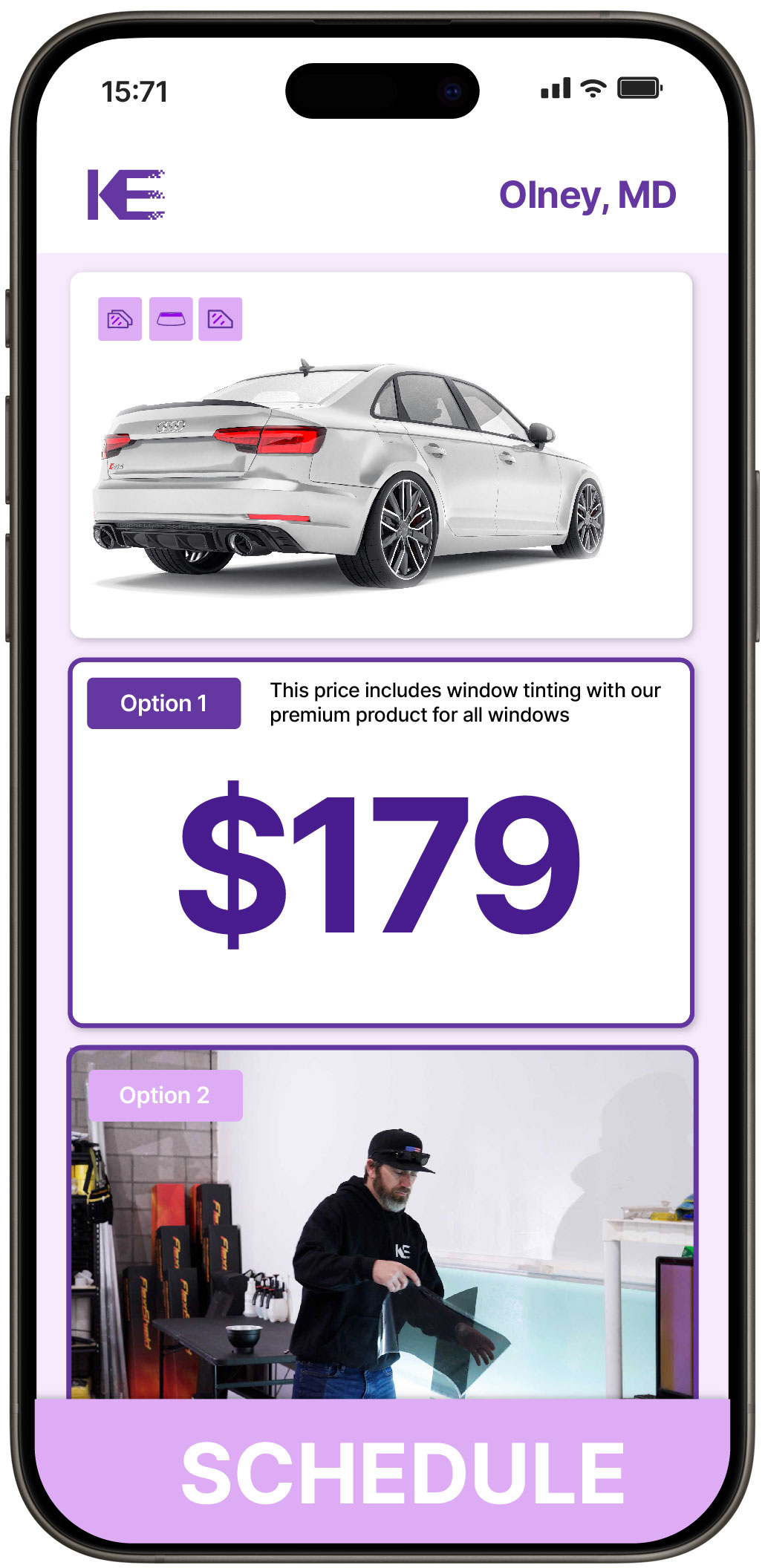 View Affordable Car Window Tinting Rates in Olney, Maryland