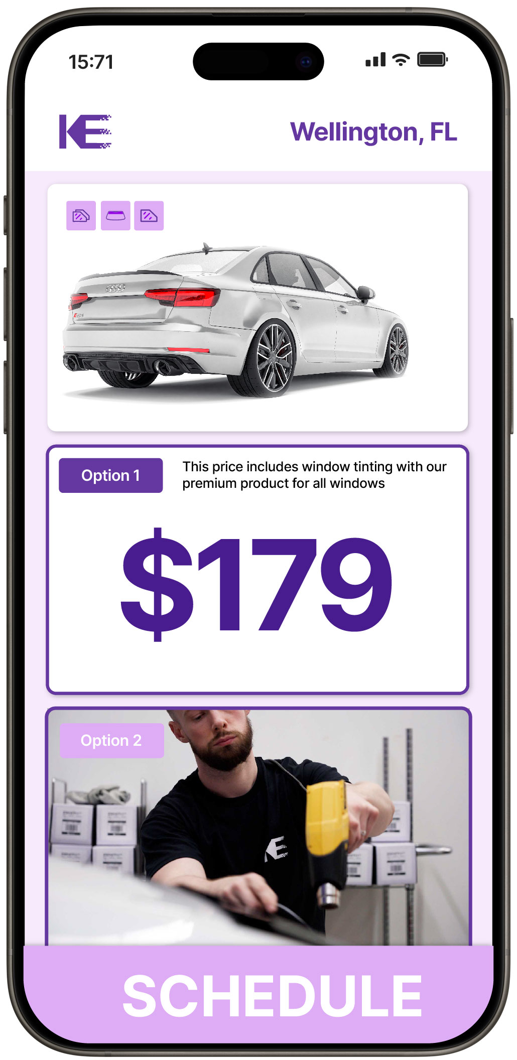 View Competitive Car Window Tinting Costs in Wellington, Florida