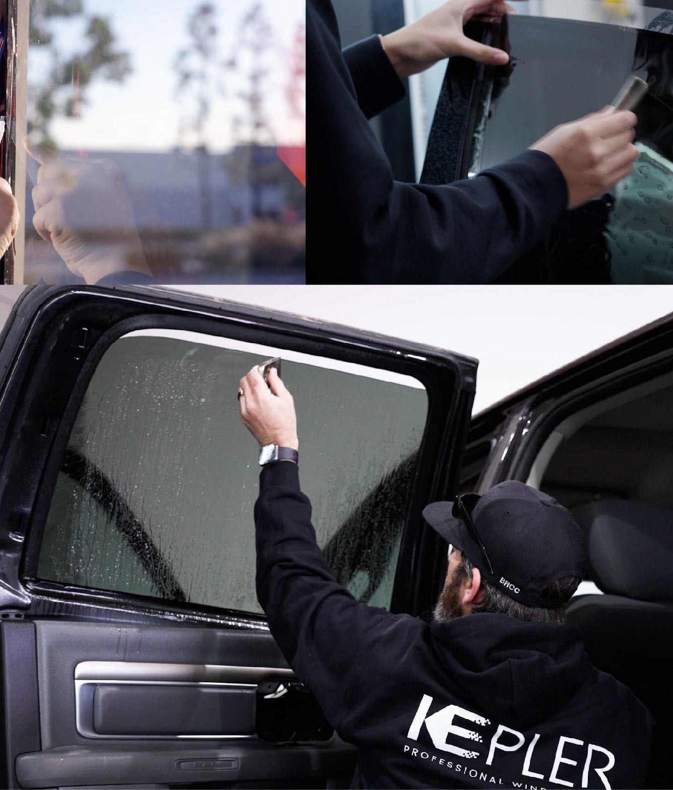 Kepler Window Tinting Specialists at Work in Maple Heights, Ohio