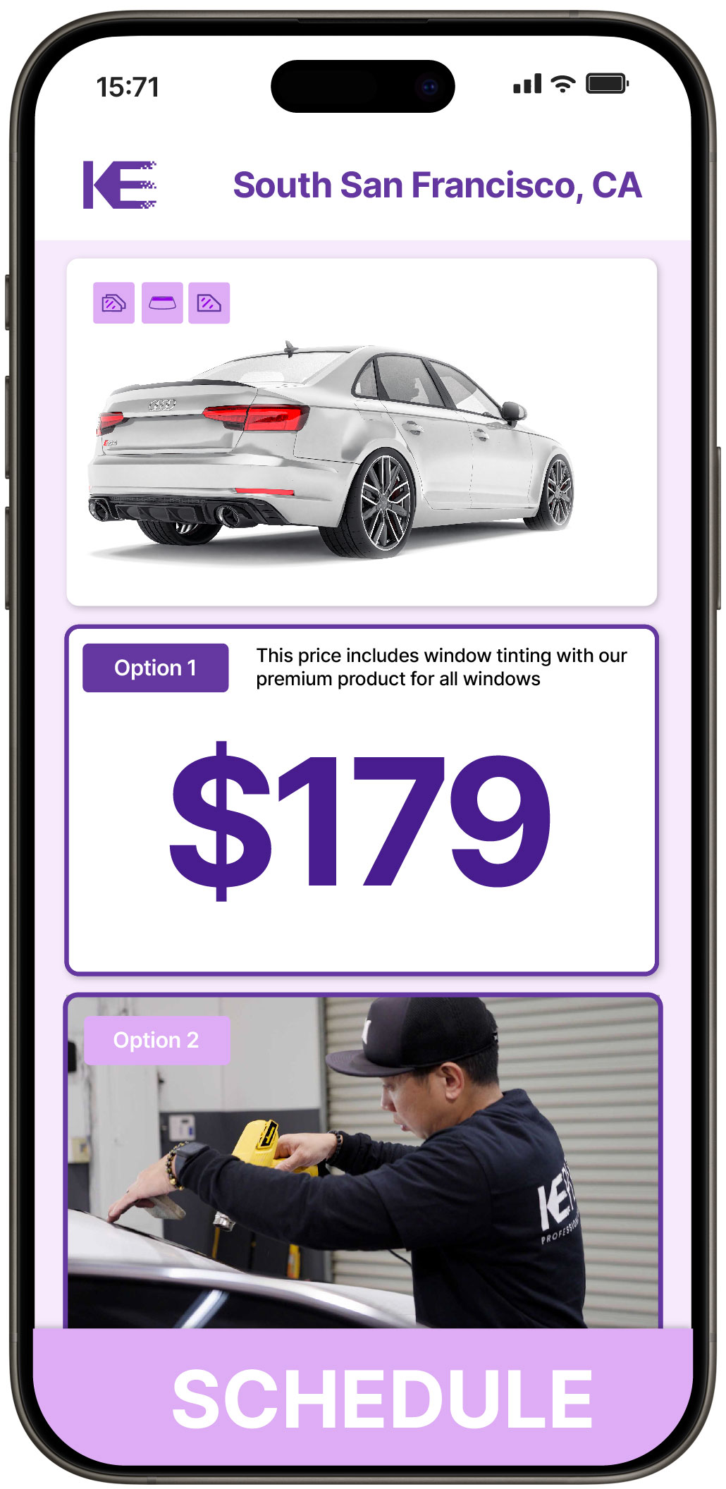 View Competitive Car Window Tinting Prices in South San Francisco, California