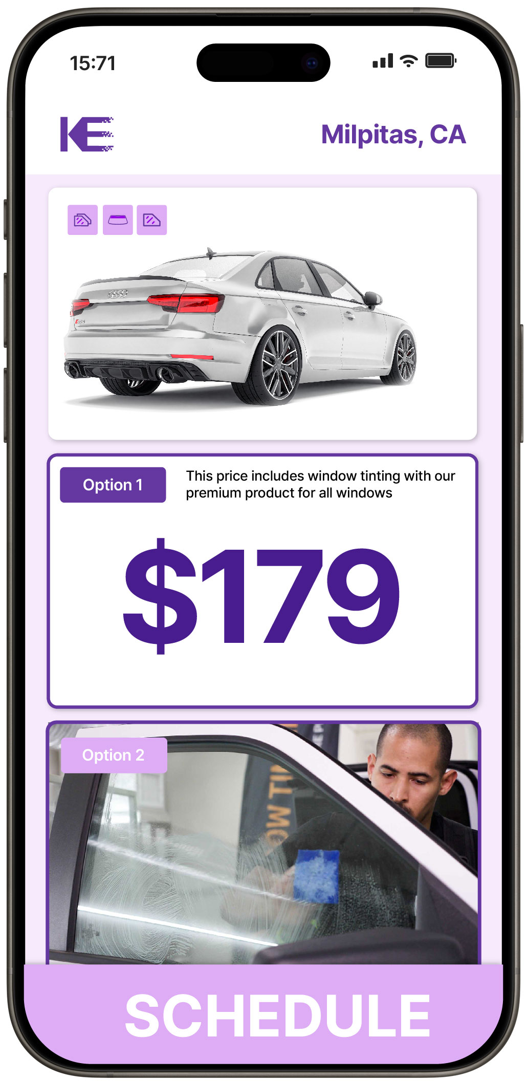 View Competitive Car Window Tinting Prices in Milpitas, California