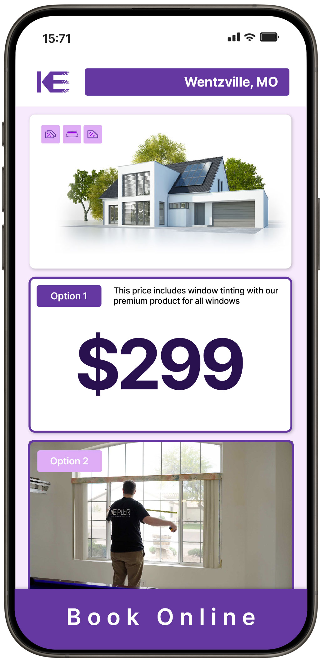View Competitive Home Window Tinting Rates in Wentzville, Missouri