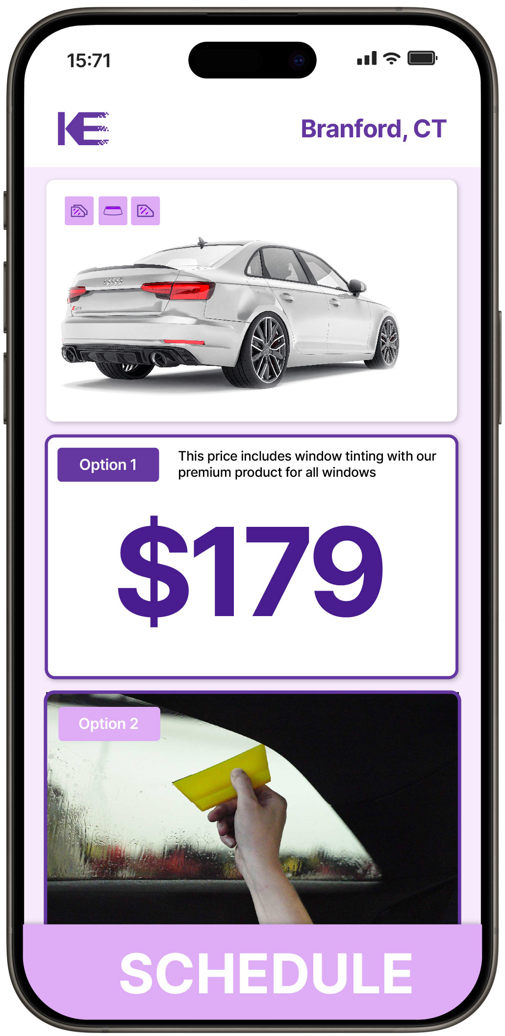 View Competitive Car Window Tinting Prices in Branford, Connecticut