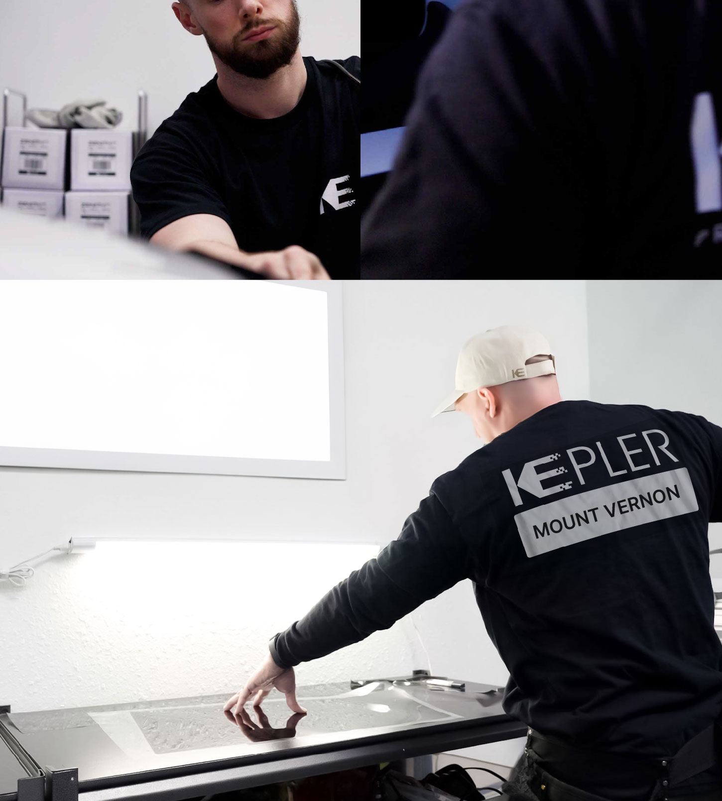 Window Tinting Specialist Cutting Film in Mount Vernon, Ohio