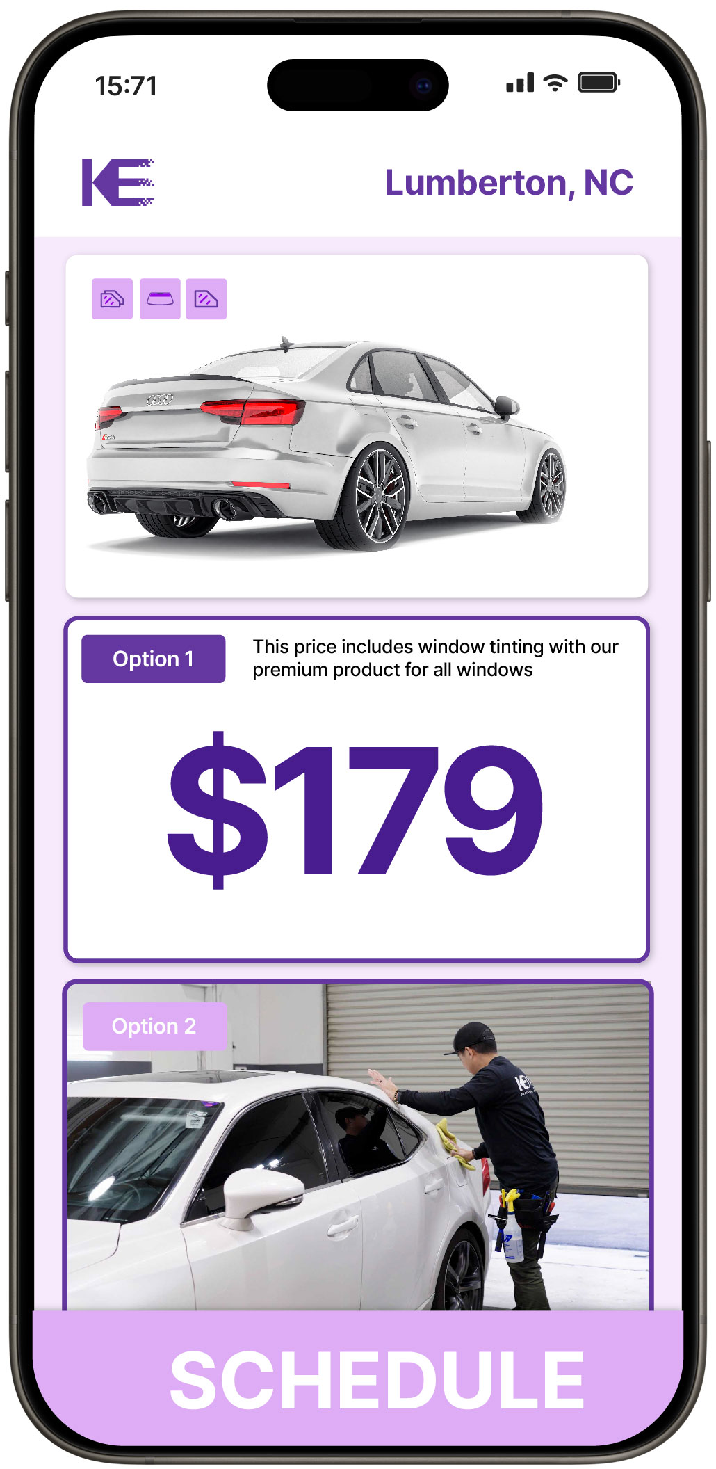 View Affordable Car Window Tinting Prices in Lumberton, North Carolina