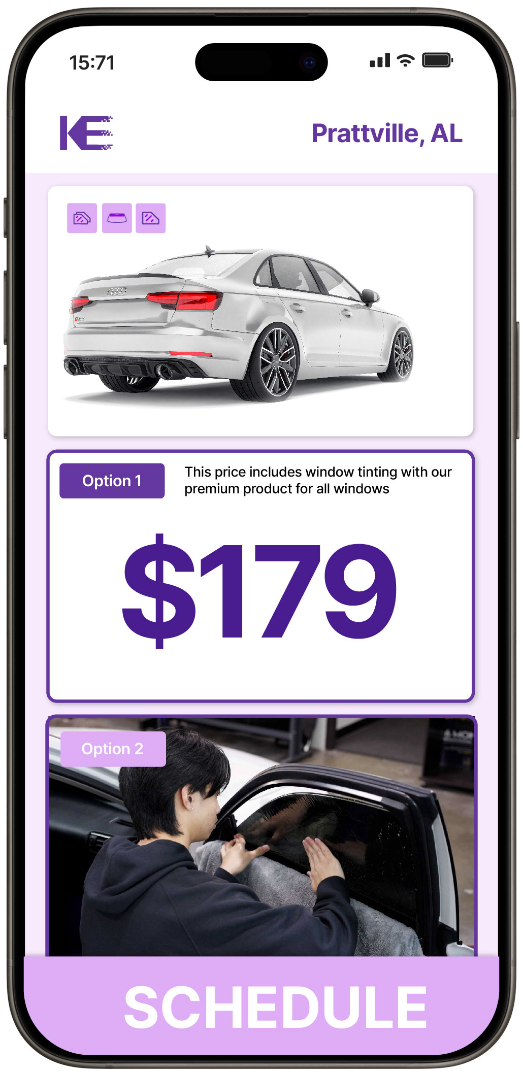 View Reasonable Car Window Tinting Prices in Prattville, Alabama