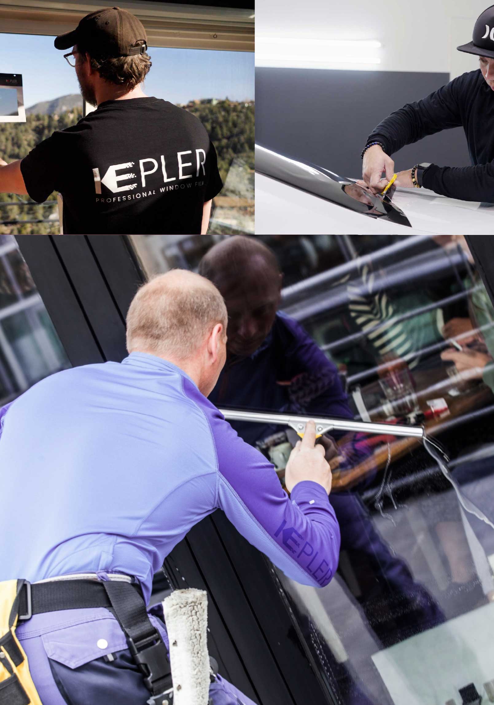 Kepler Expert Applying Anti-Graffiti Window Film to a Fayetteville Shop Front
