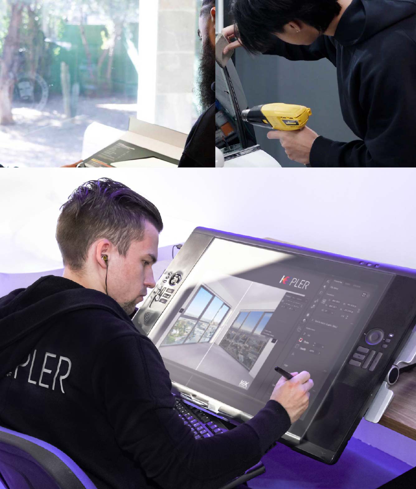 Kepler Specialist Performing Commercial Window Tinting in Liberal Liberal