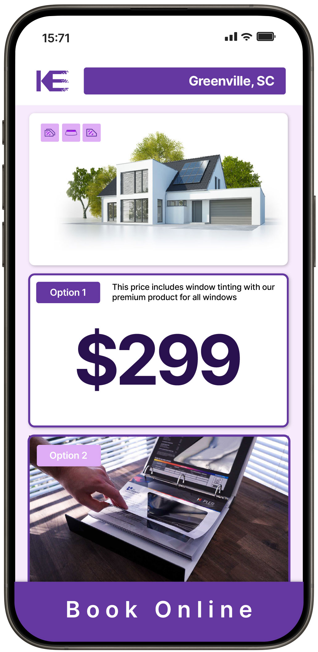 View Affordable Home Window Tinting Prices in Greenville, South Carolina