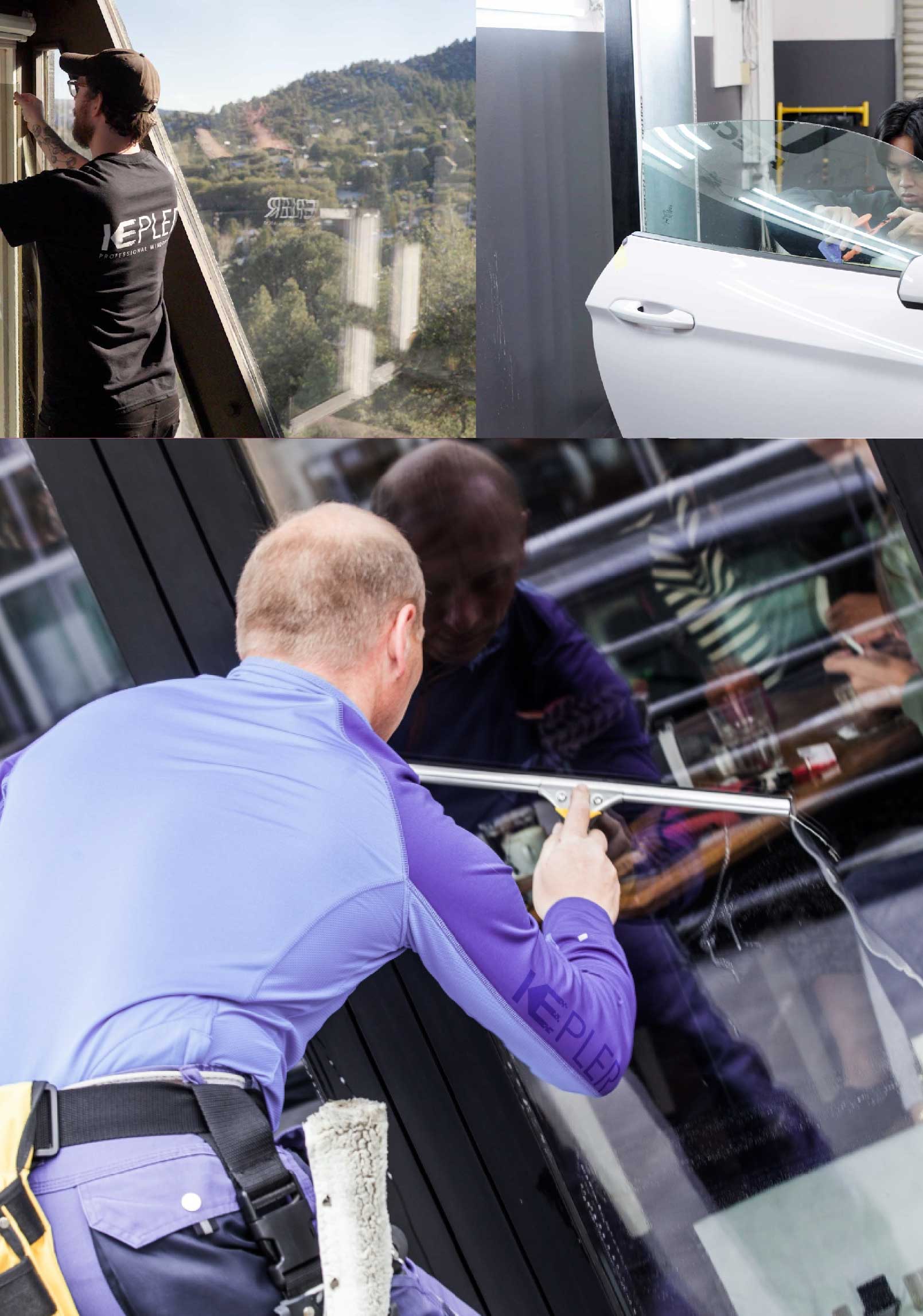 Kepler Expert Applying Anti-Graffiti Window Film to a Long Island City Shop Front