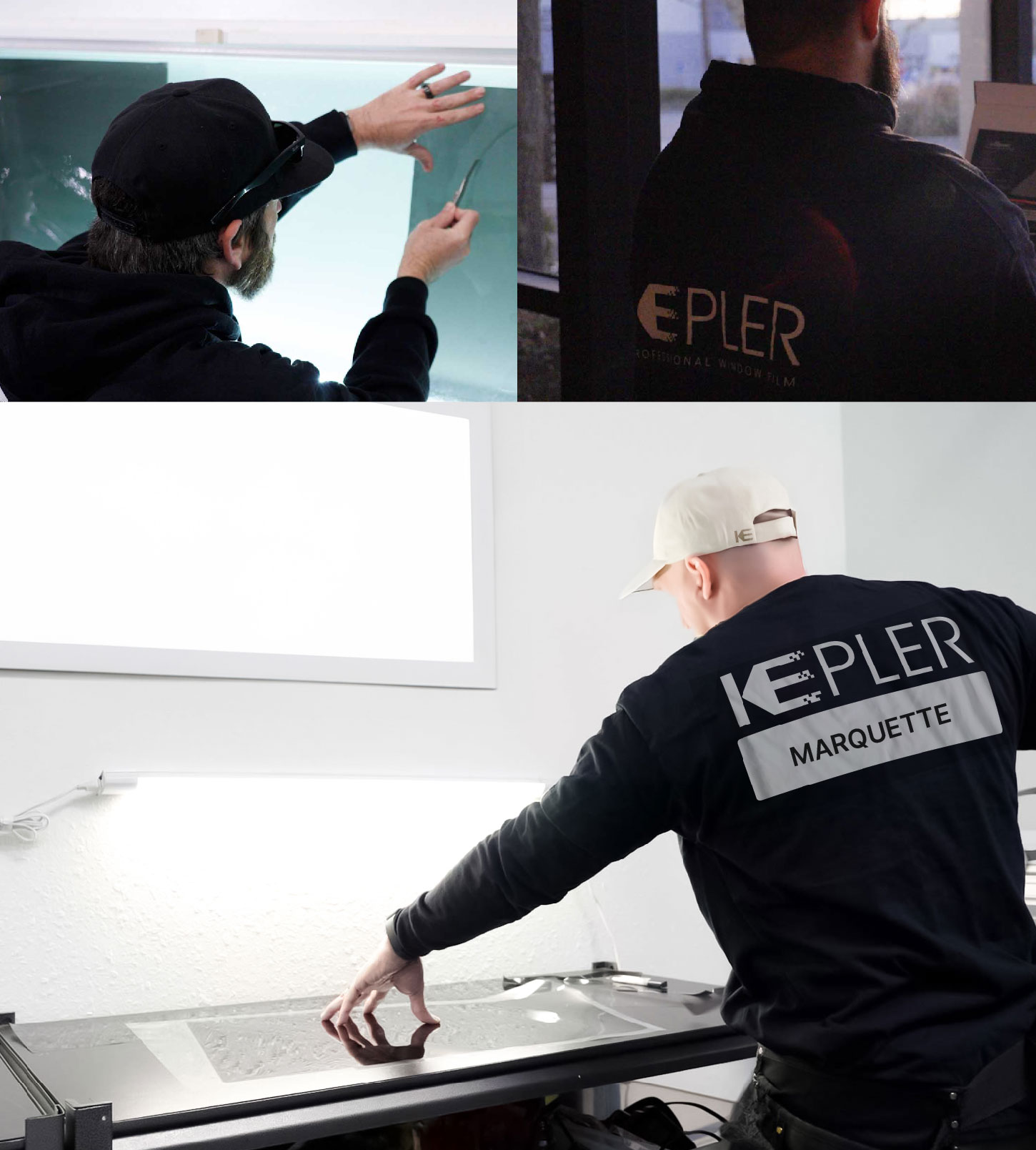 Window Tinting Specialist Cutting Film in Marquette, Michigan