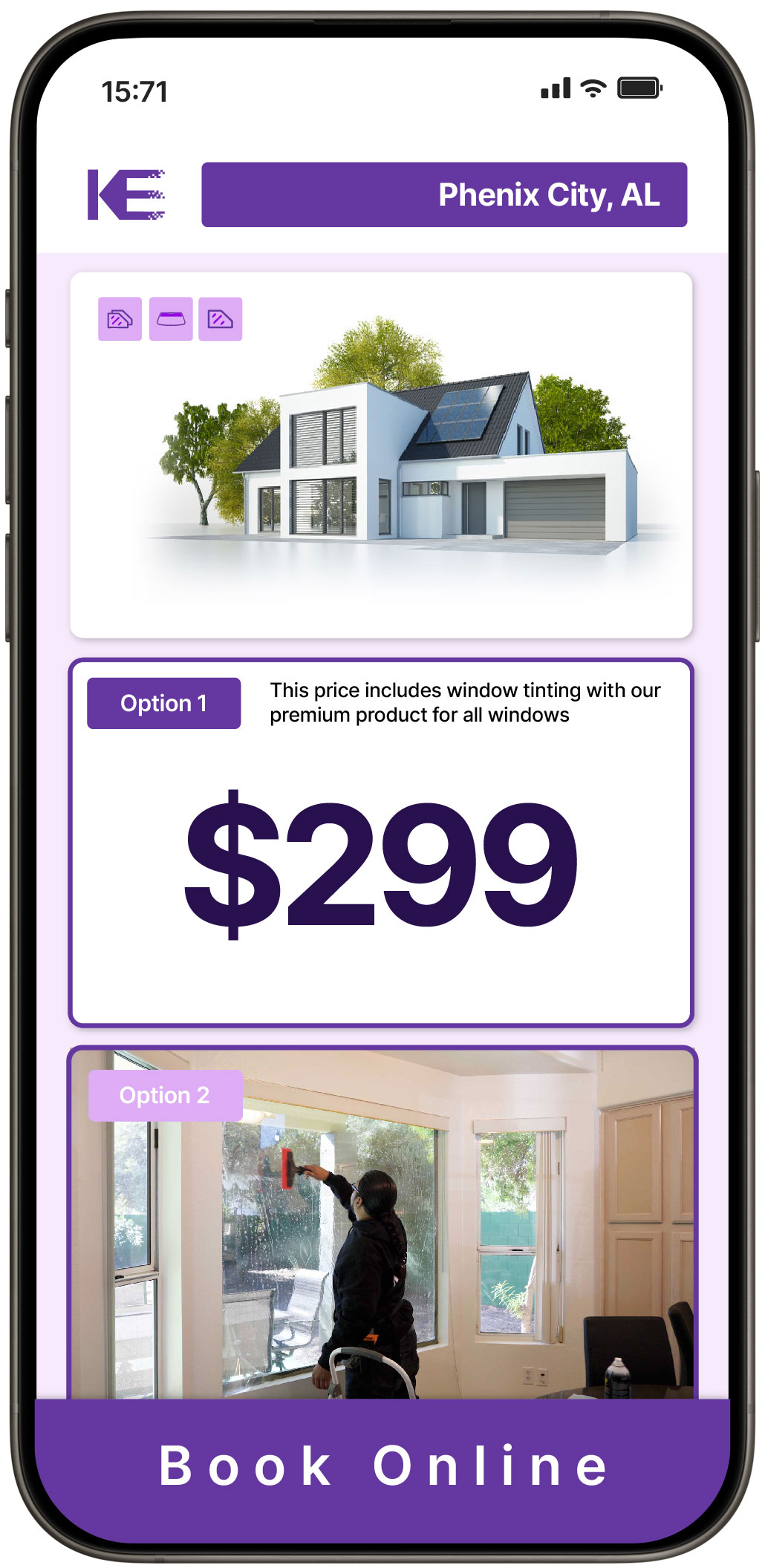 View Competitive Home Window Tinting Prices in Phenix City, Alabama