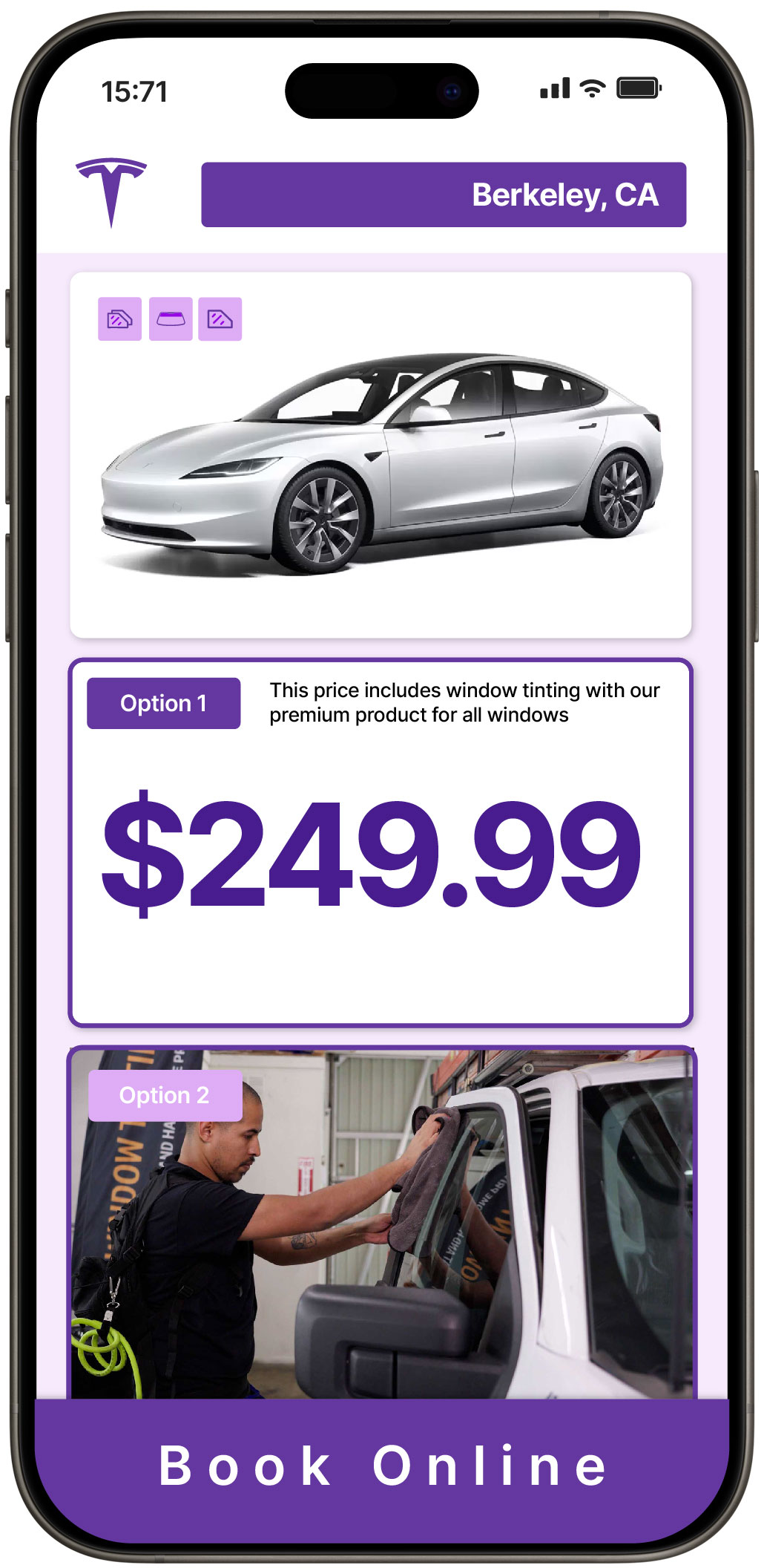 View Reasonable Tesla Window Tinting Costs in Berkeley, California