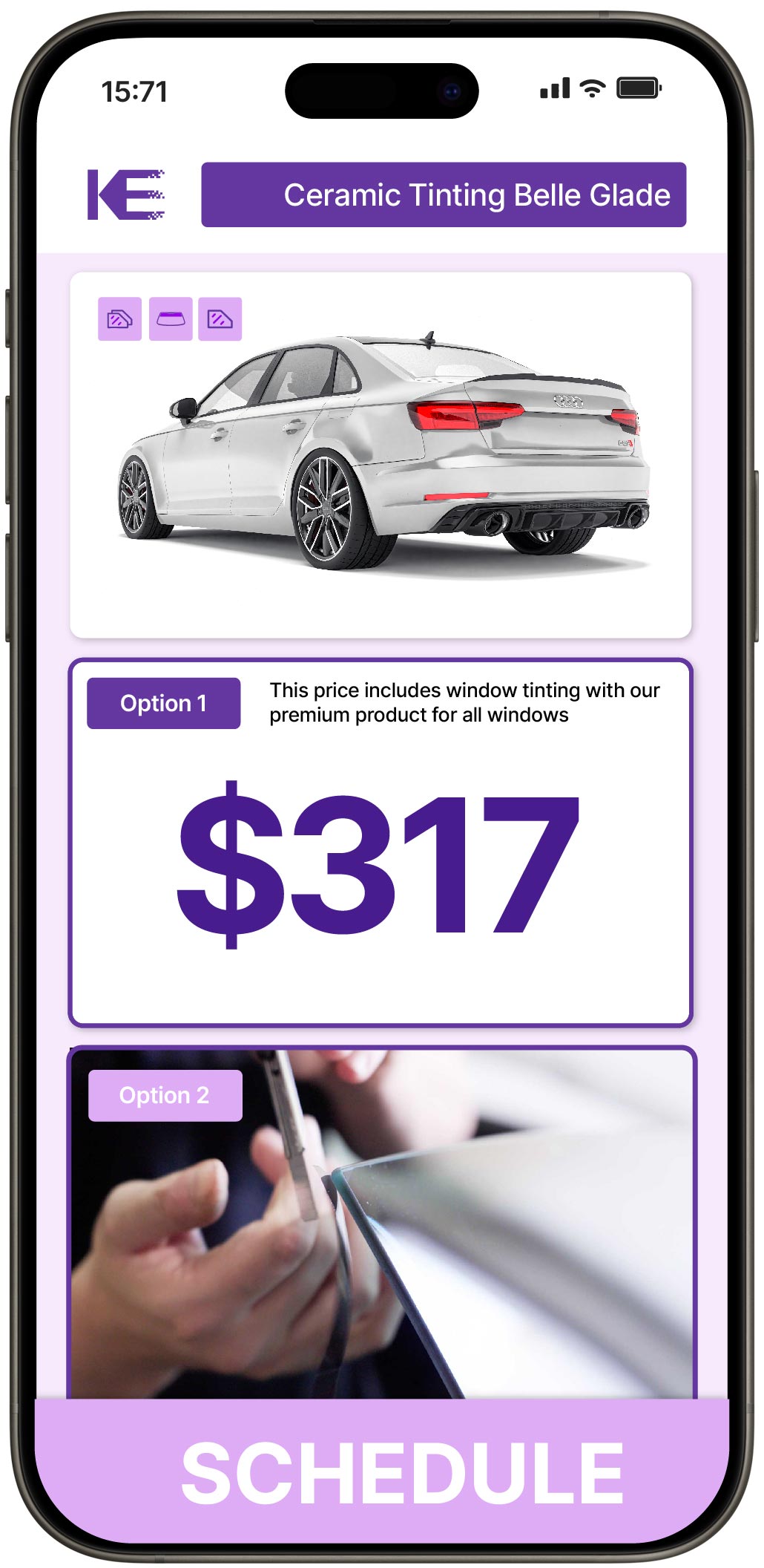 View Competitive Ceramic Window Tinting Costs in Belle Glade, Florida