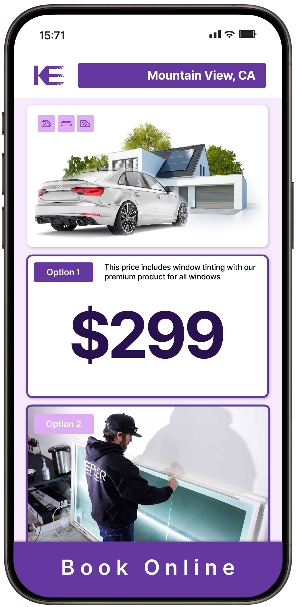 View Competitive Window Tinting Prices in Mountain View, California