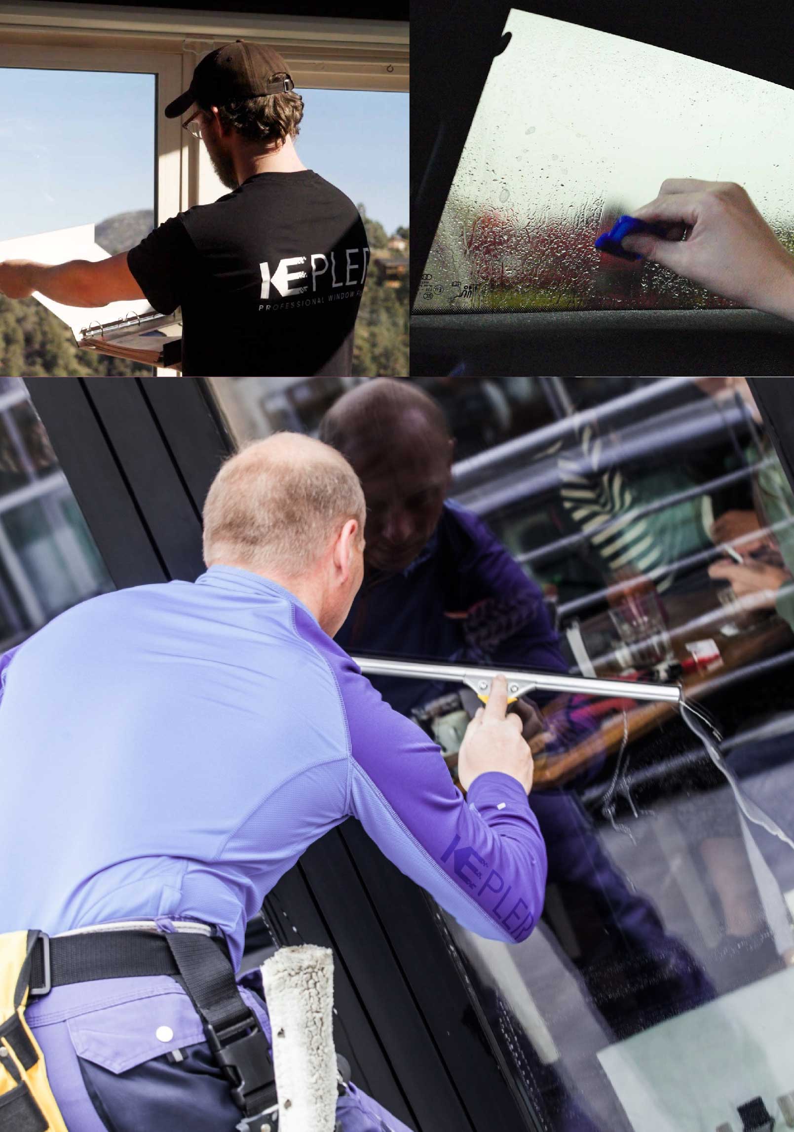 Kepler Expert Applying Anti-Graffiti Window Film to a Pinehurst Shop Front