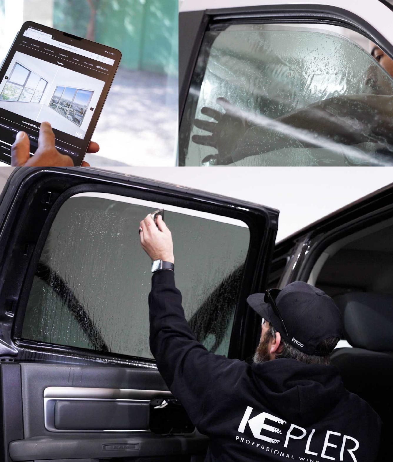 Kepler Window Tinting Specialists at Work in New Hudson, Michigan