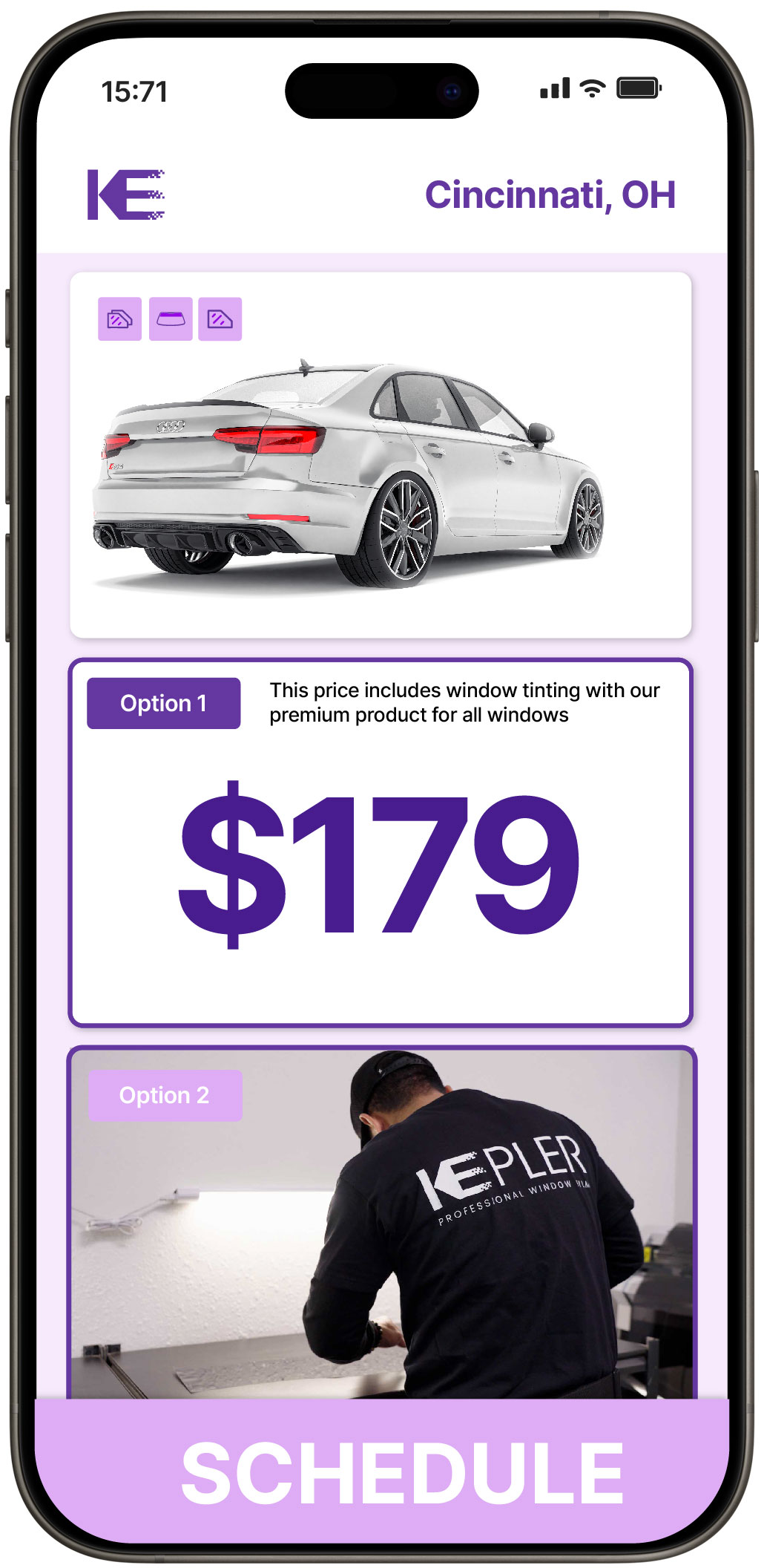 View Reasonable Car Window Tinting Rates in Cincinnati, Ohio