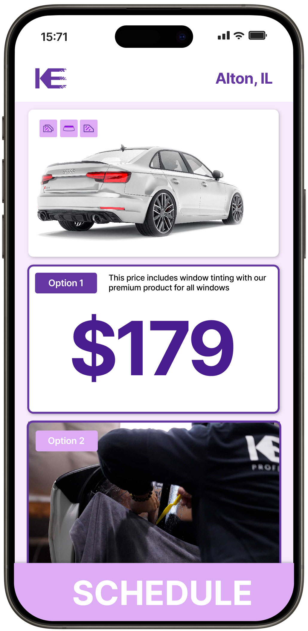 View Affordable Car Window Tinting Prices in Alton, Illinois