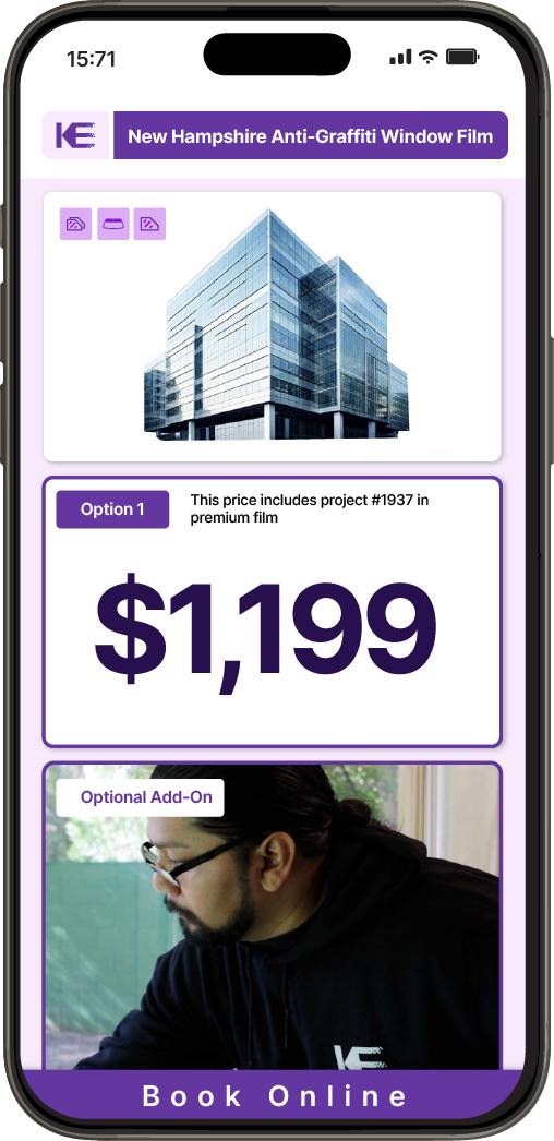 Get Anti-Graffiti Window Film Pricing on Your Phone in New Hampshire