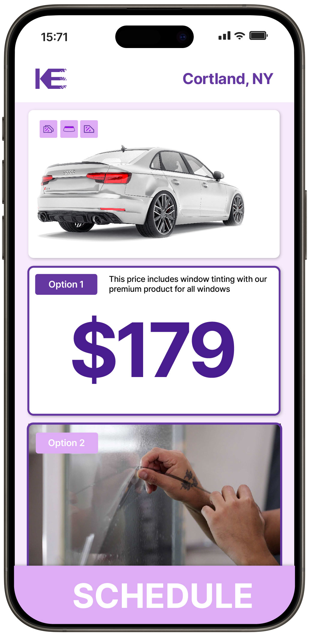 View Affordable Car Window Tinting Rates in Cortland, New York