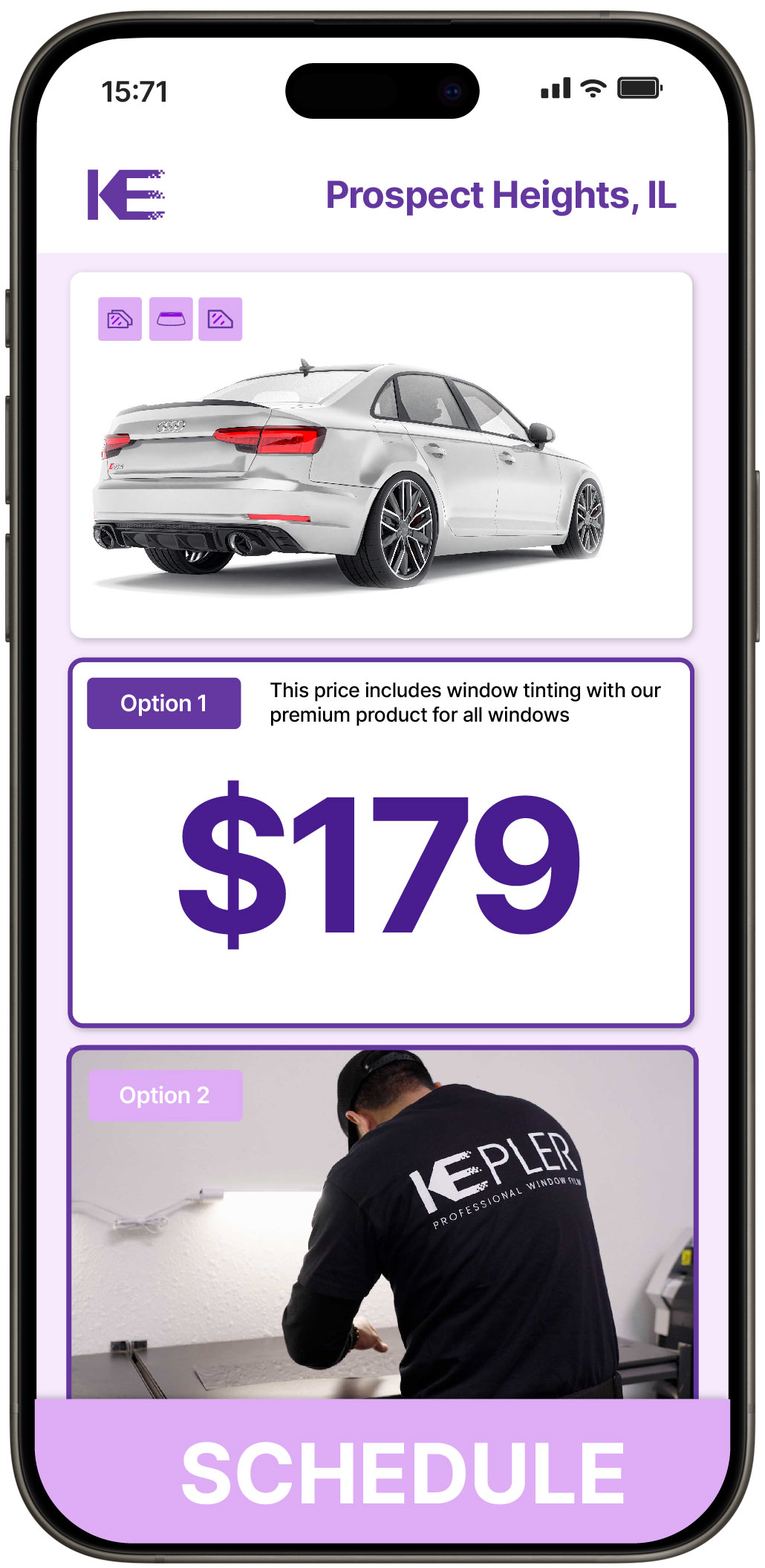 View Reasonable Car Window Tinting Rates in Prospect Heights, Illinois