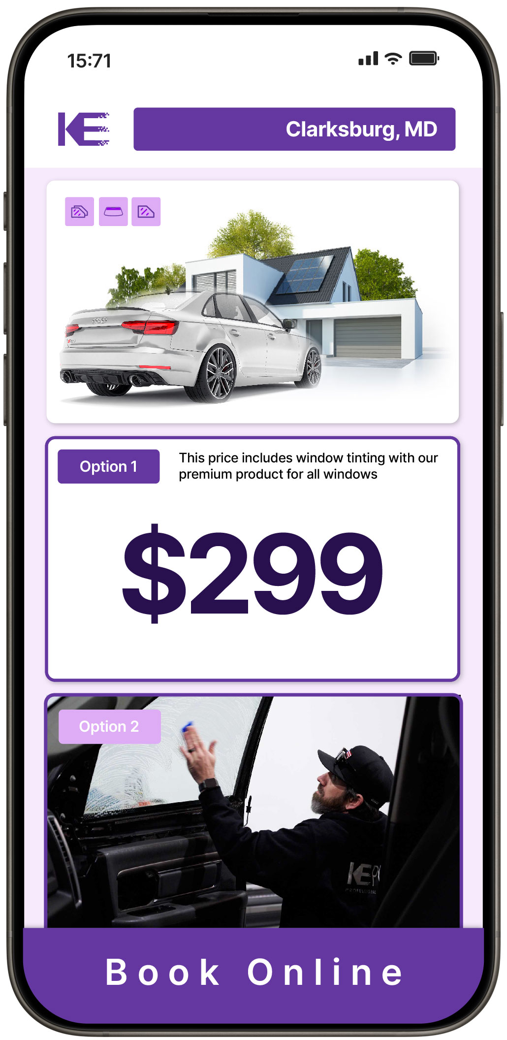 View Reasonable Tesla Window Tinting Rates in Easton, Maryland