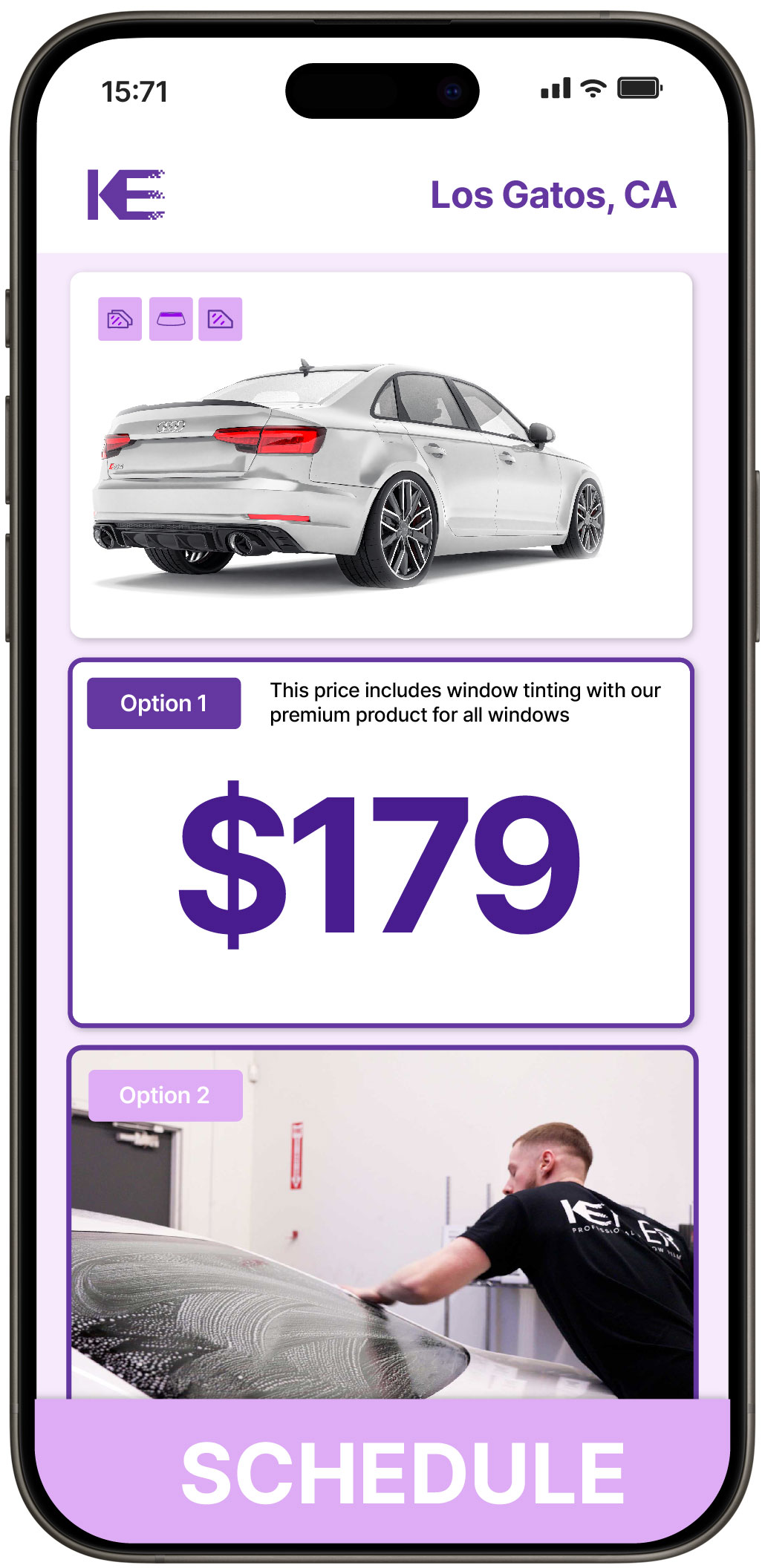 View Competitive Car Window Tinting Costs in Los Gatos, California