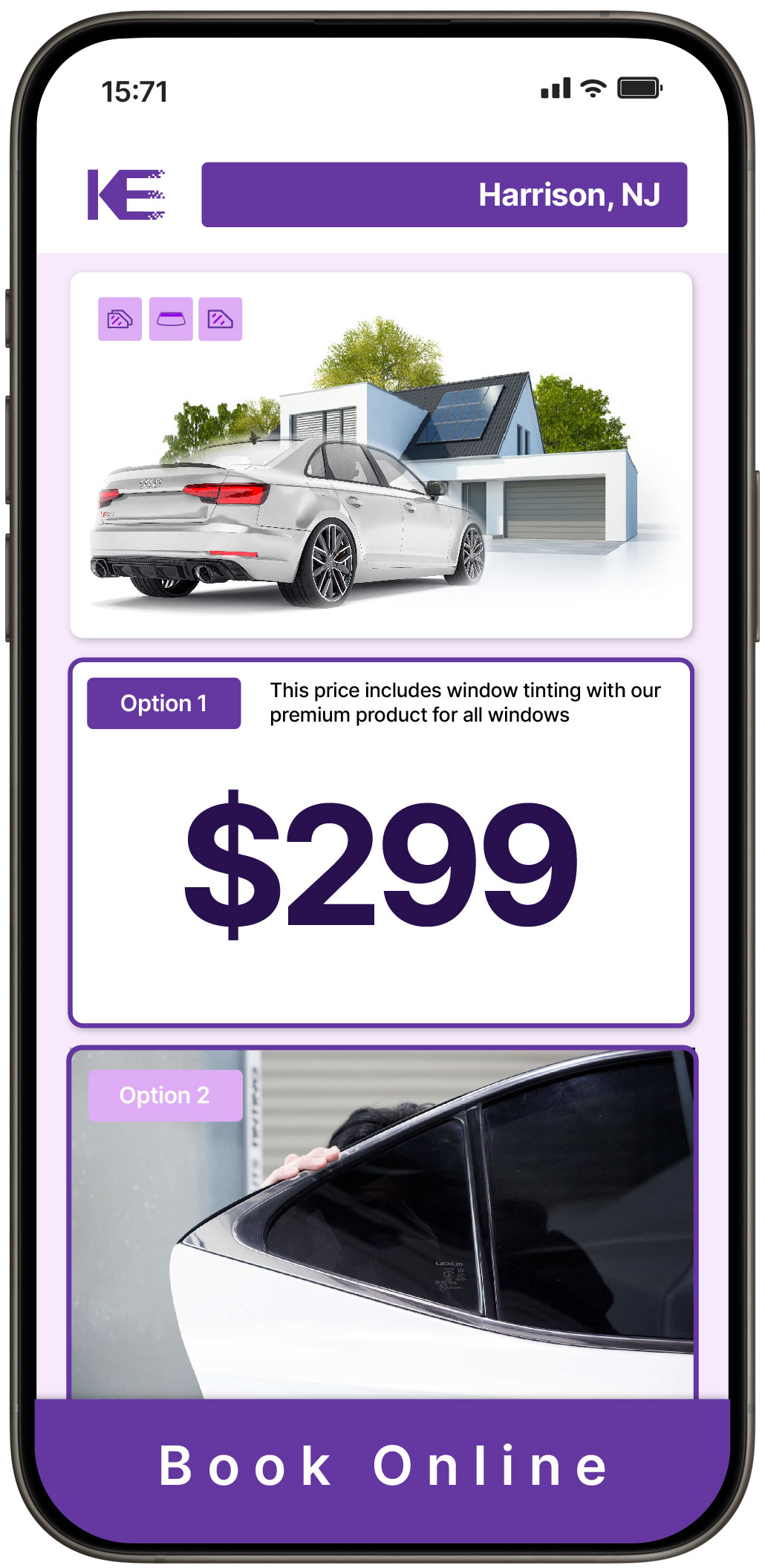 View Competitive Tesla Window Tinting Prices in West Orange, New Jersey