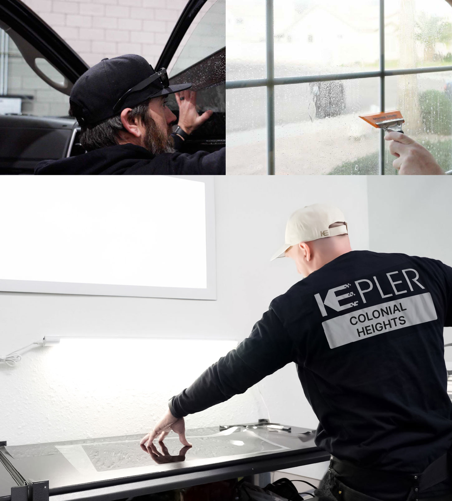 Window Tinting Specialist Cutting Film in Colonial Heights, Virginia