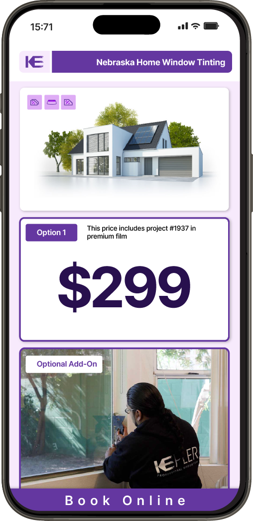 View Detailed Home Window Tinting Pricing in Nebraska