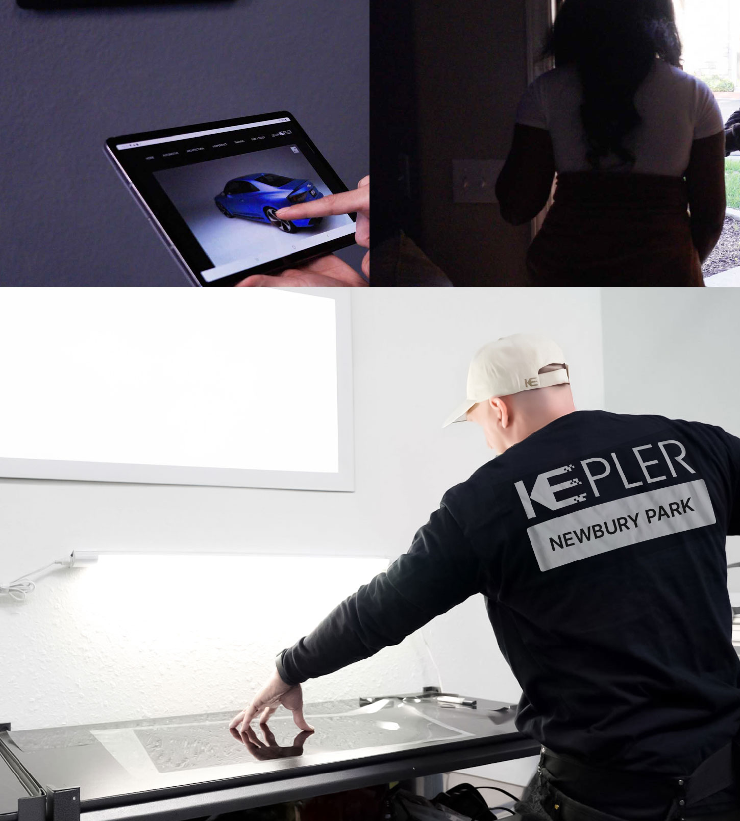 Window Tinting Specialist Cutting Film in Newbury Park, California