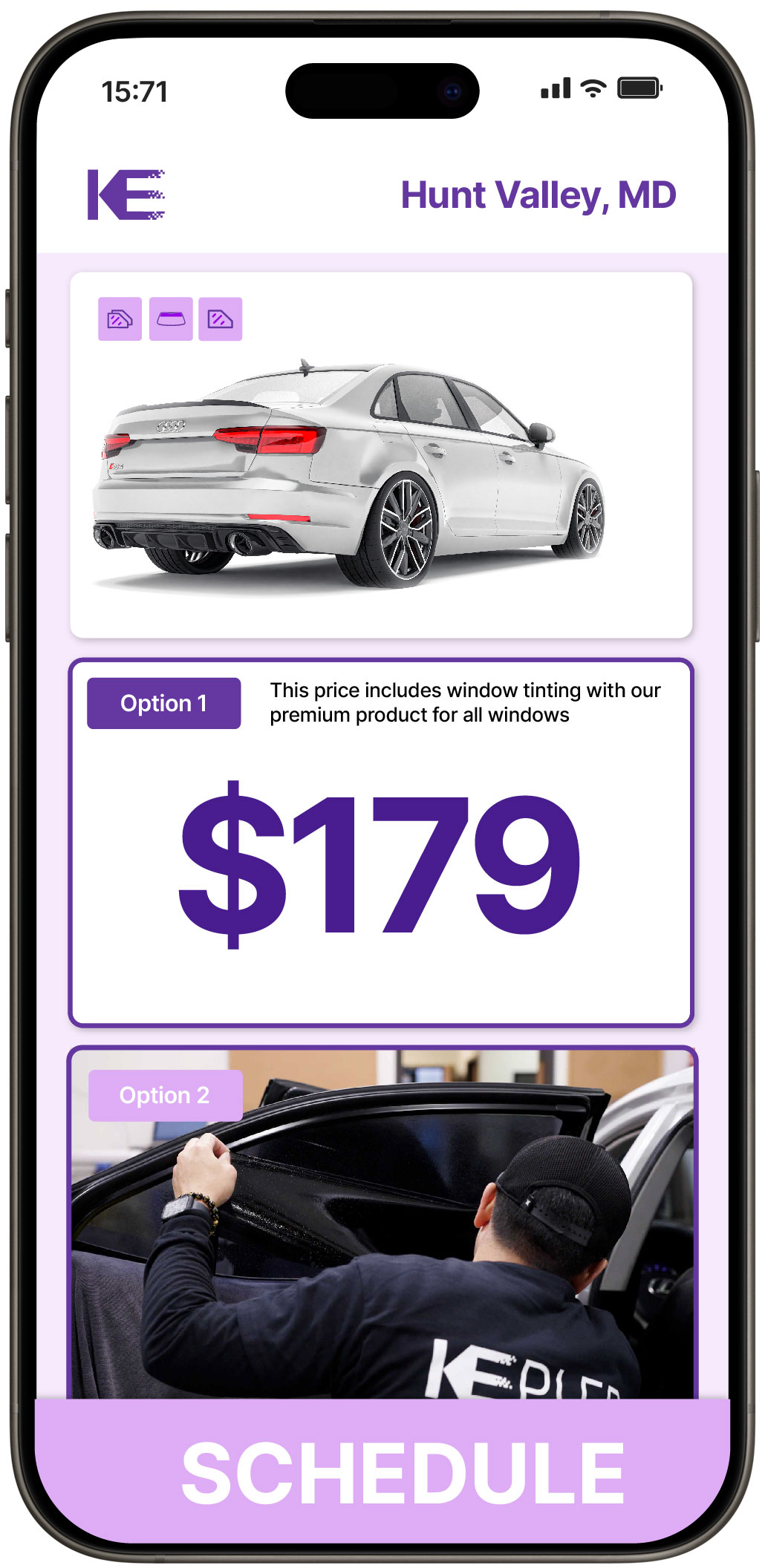 View Reasonable Car Window Tinting Costs in Hunt Valley, Maryland