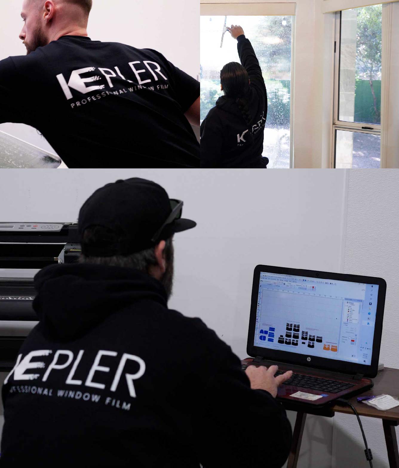 Ceramic Window Tinting Expert Cutting Film in New Rochelle, New York