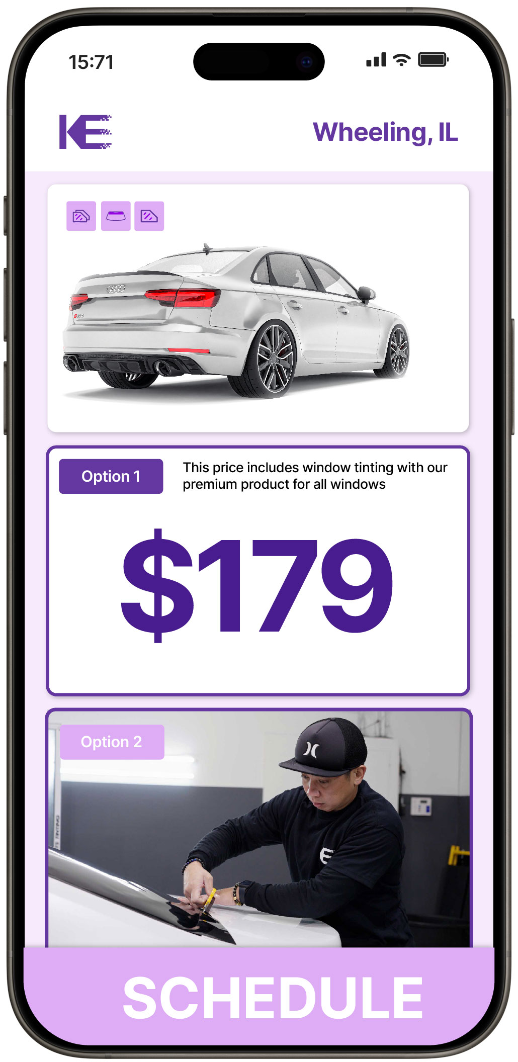 View Reasonable Car Window Tinting Prices in Wheeling, Illinois