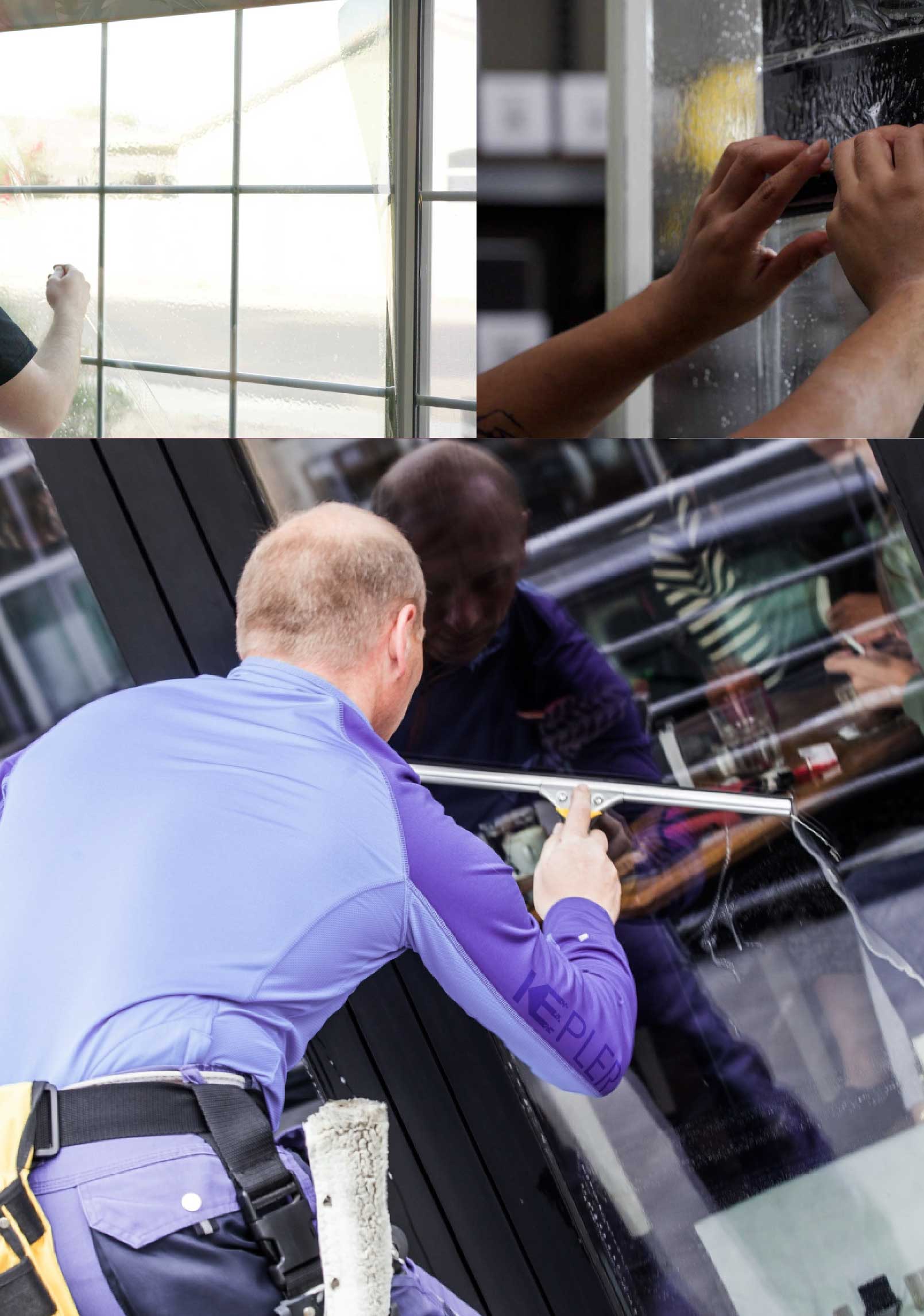 Kepler Expert Applying Anti-Graffiti Window Film to a Melville Shop Front