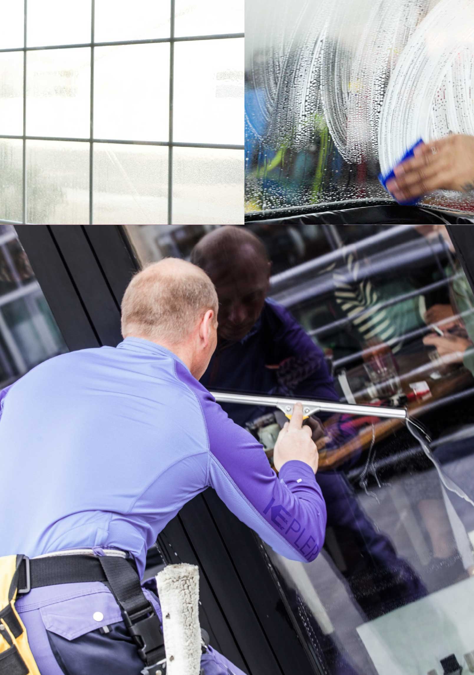 Kepler Skilled Applying Anti-Graffiti Window Film to a Atlantic City Shop Front