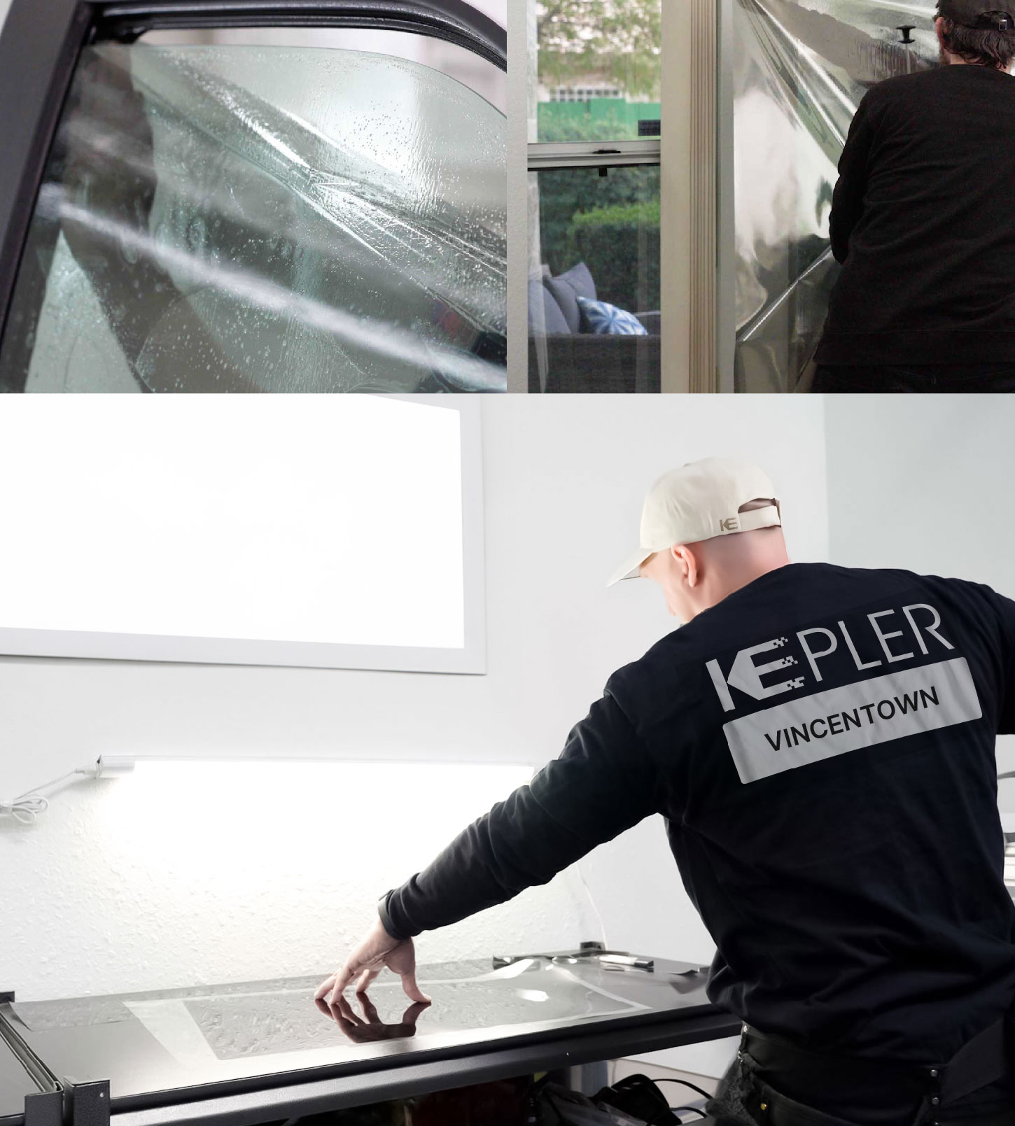 Window Tinting Specialist Cutting Film in Vincentown, New Jersey