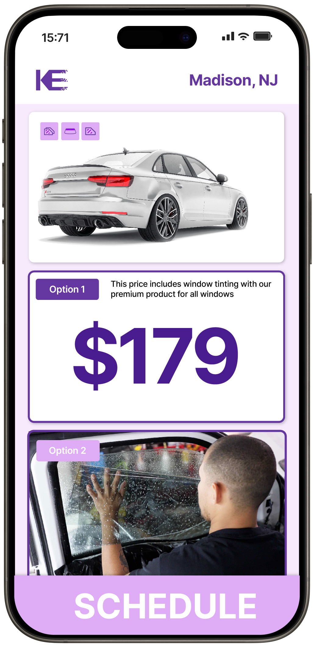 View Competitive Car Window Tinting Rates in Madison, New Jersey