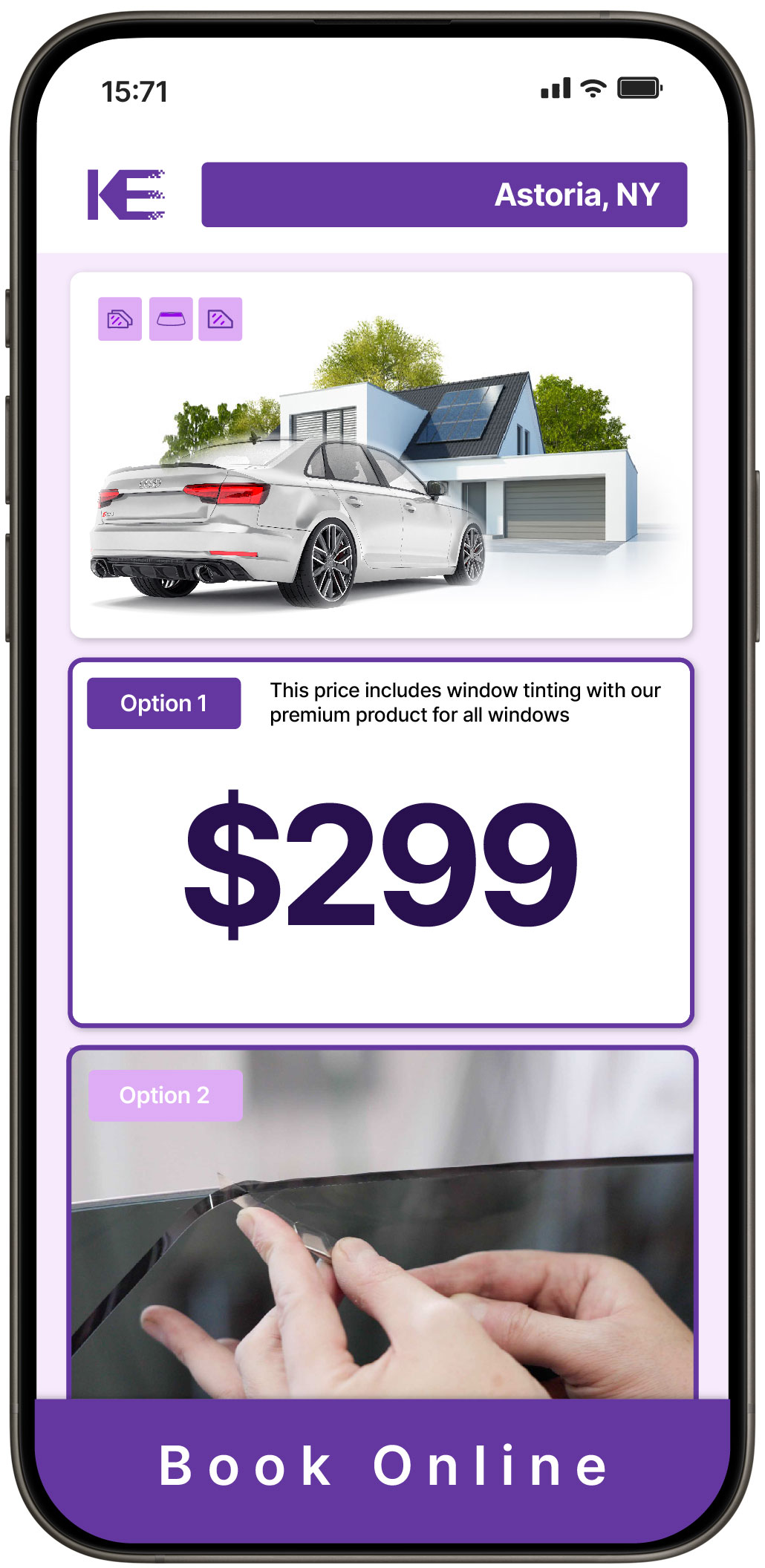 View Competitive Tesla Window Tinting Rates in Rock Tavern, New York