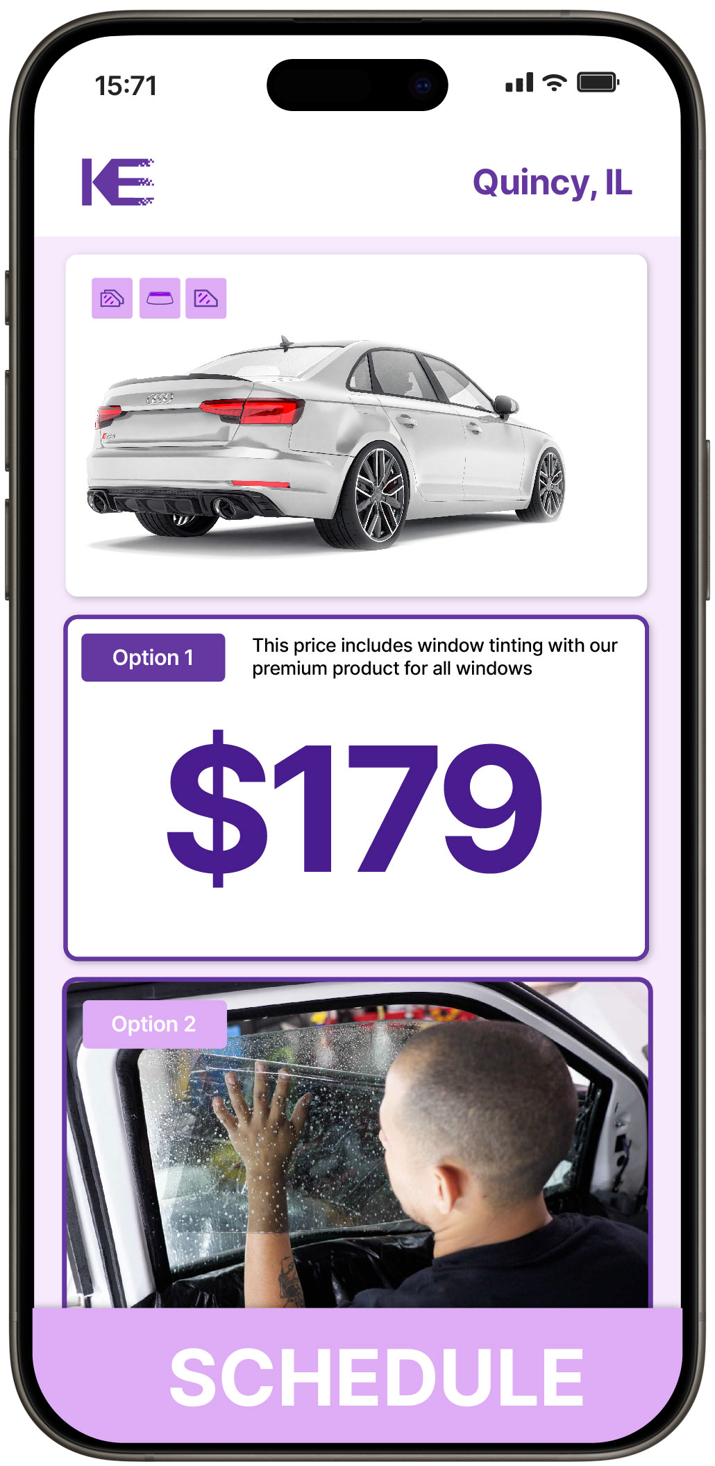 View Competitive Car Window Tinting Costs in Quincy, Illinois