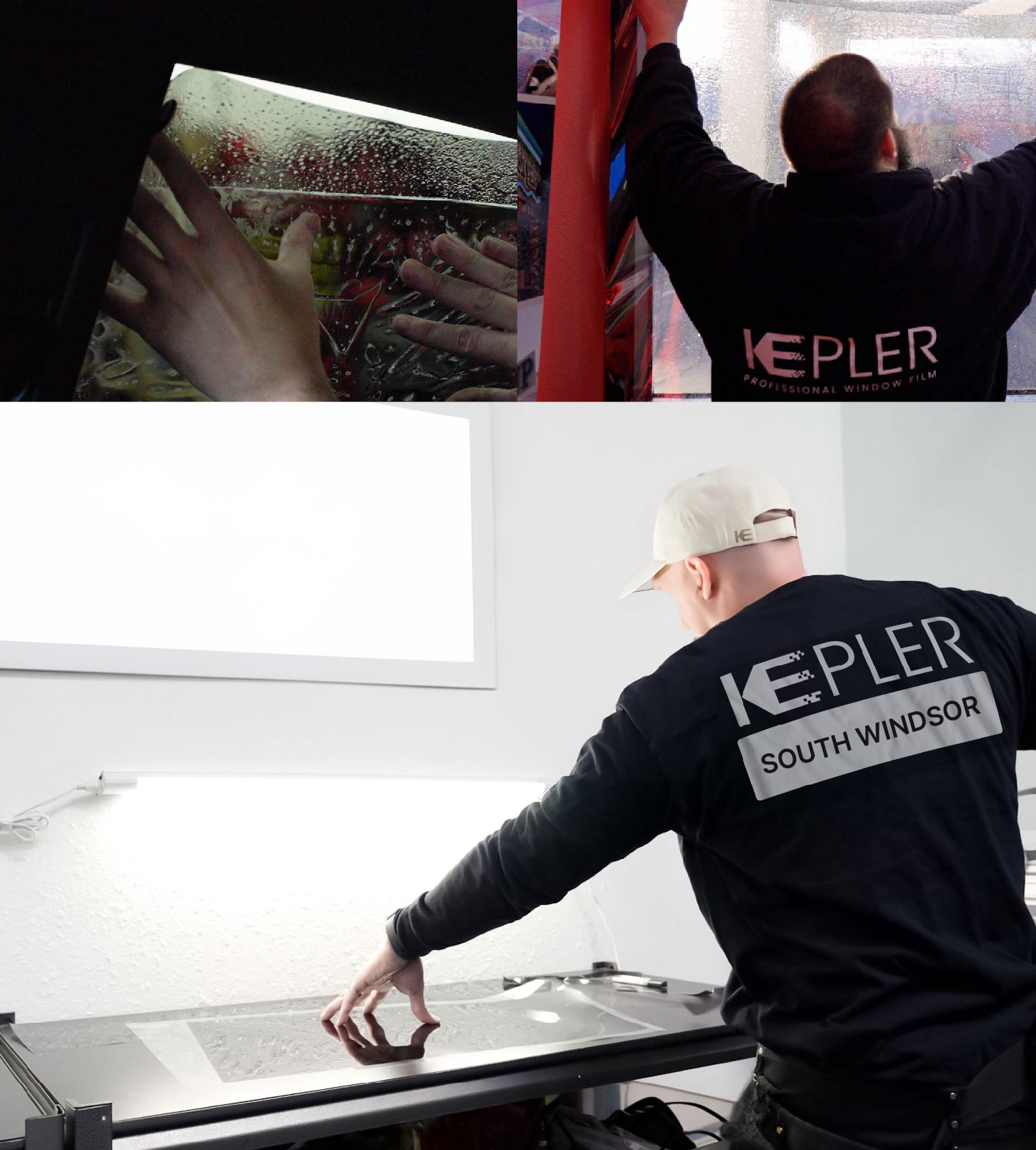Window Tinting Specialist Cutting Film in South Windsor, Connecticut